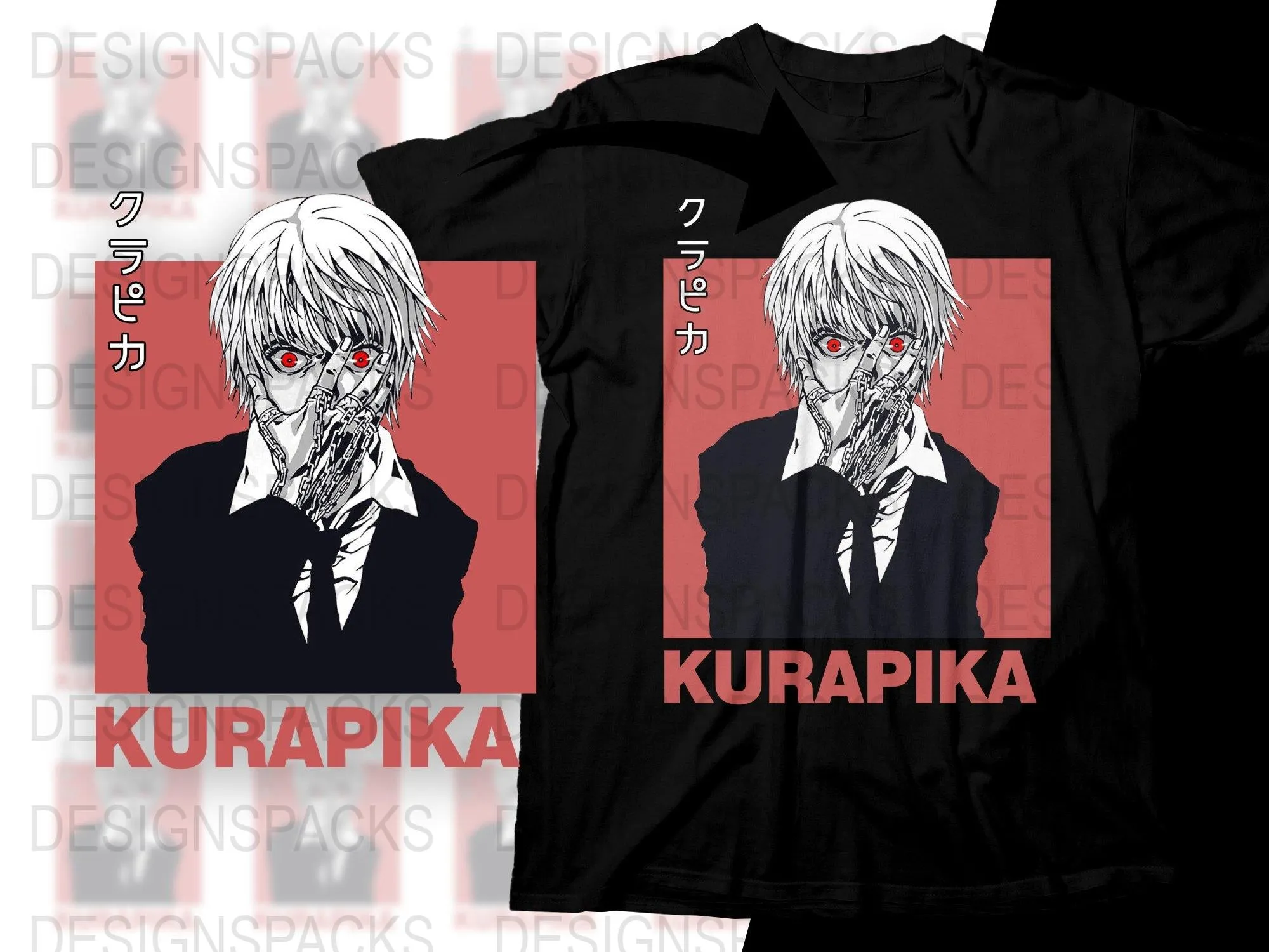 Anime Kurapika Design Stylish and Unique Png Digital Download