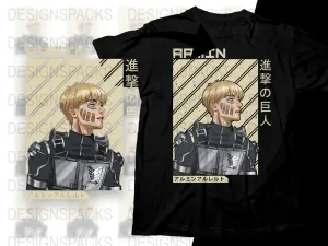Armin Anime in Tactical Armor Png Digital Download