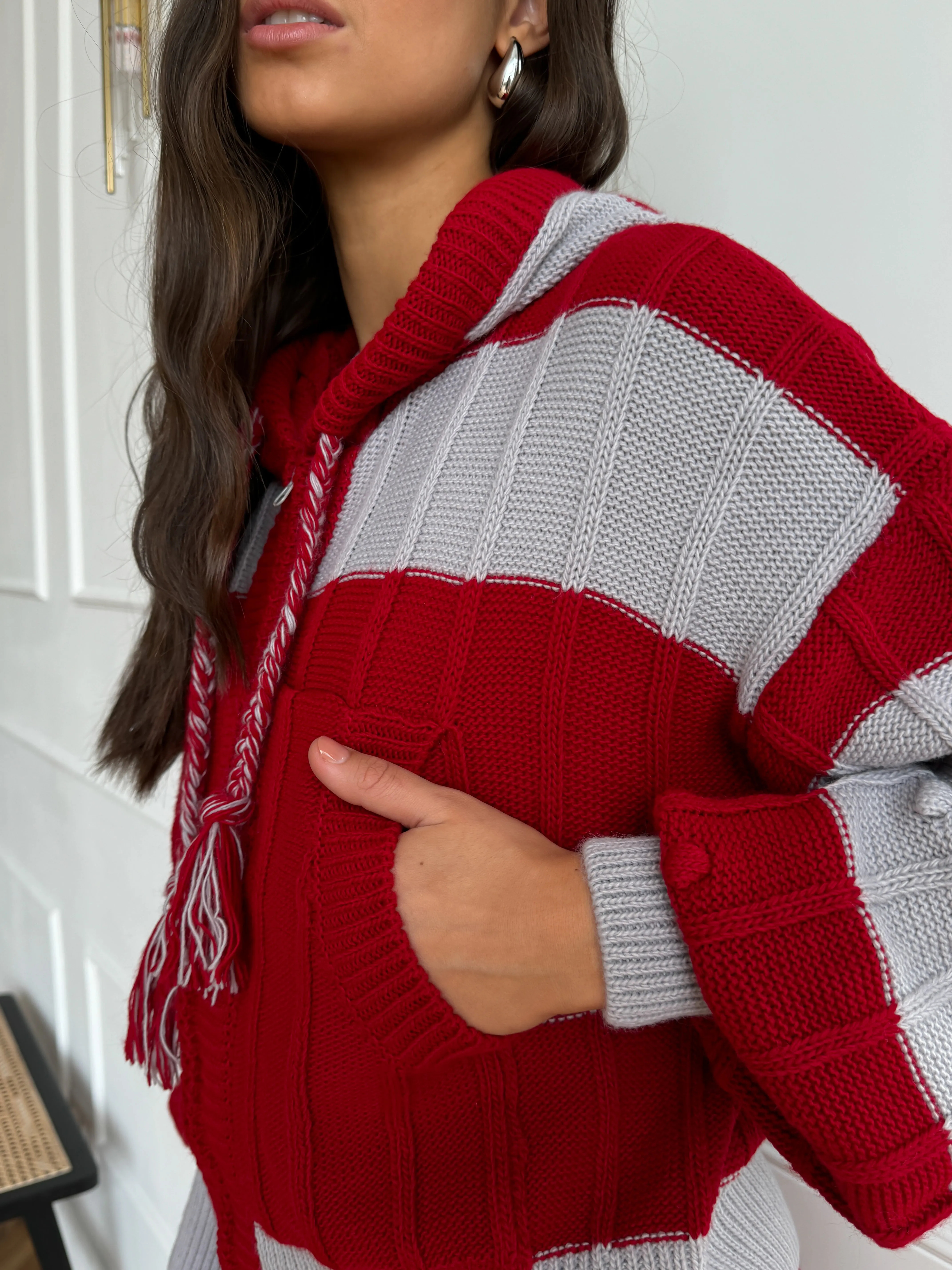 Cherry Boho Knitwear Set - Cozy, Stylish & Versatile