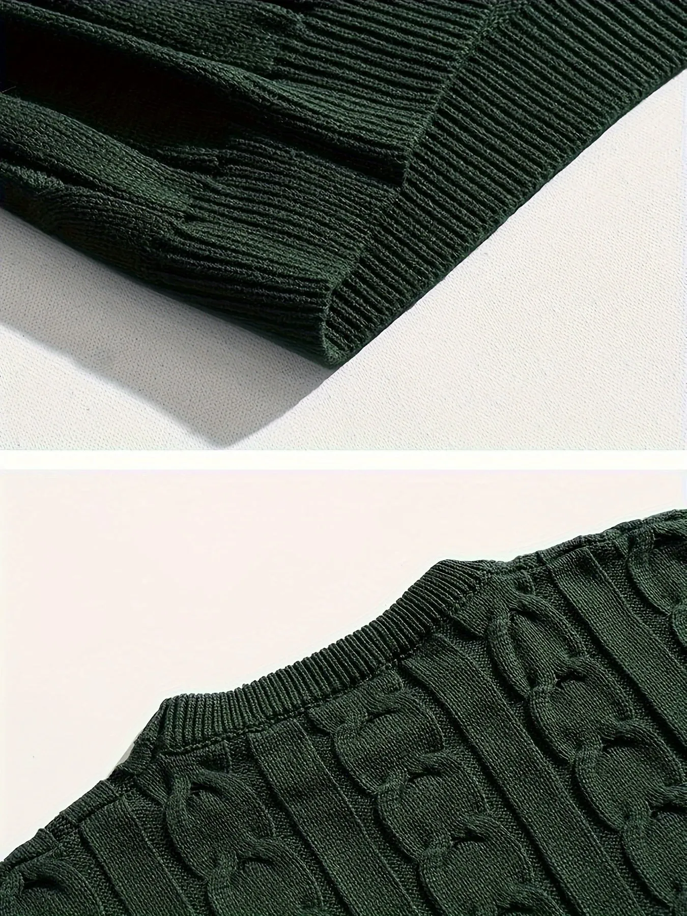 COENIX | Knitted Mens Sweater with Cable Pattern