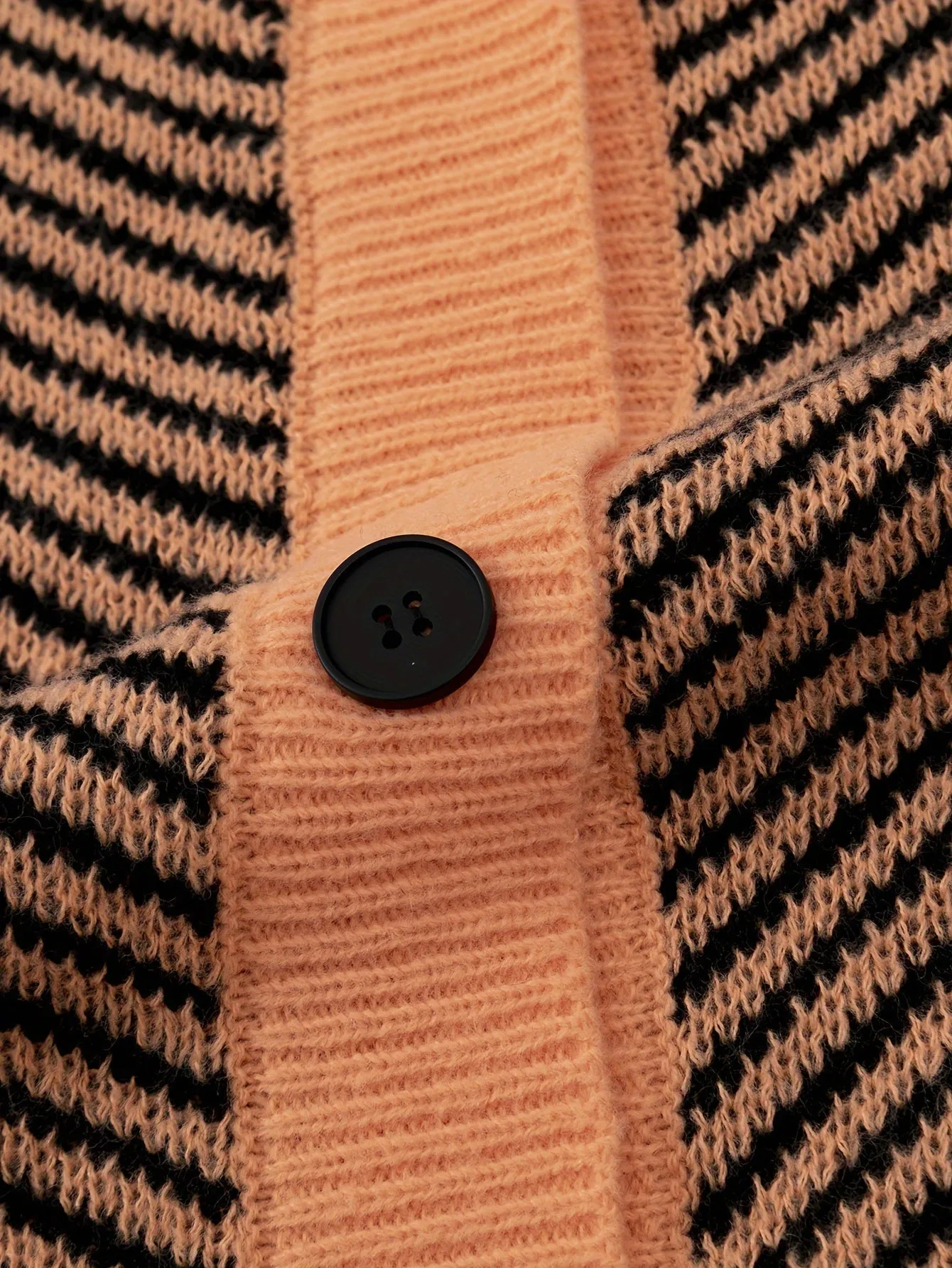 DANLUX | Casual Striped Knitted Cardigan with V-Neck