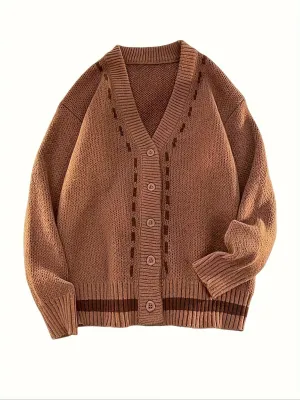 DARNEL | Retro V-Neck Mens Cardigan