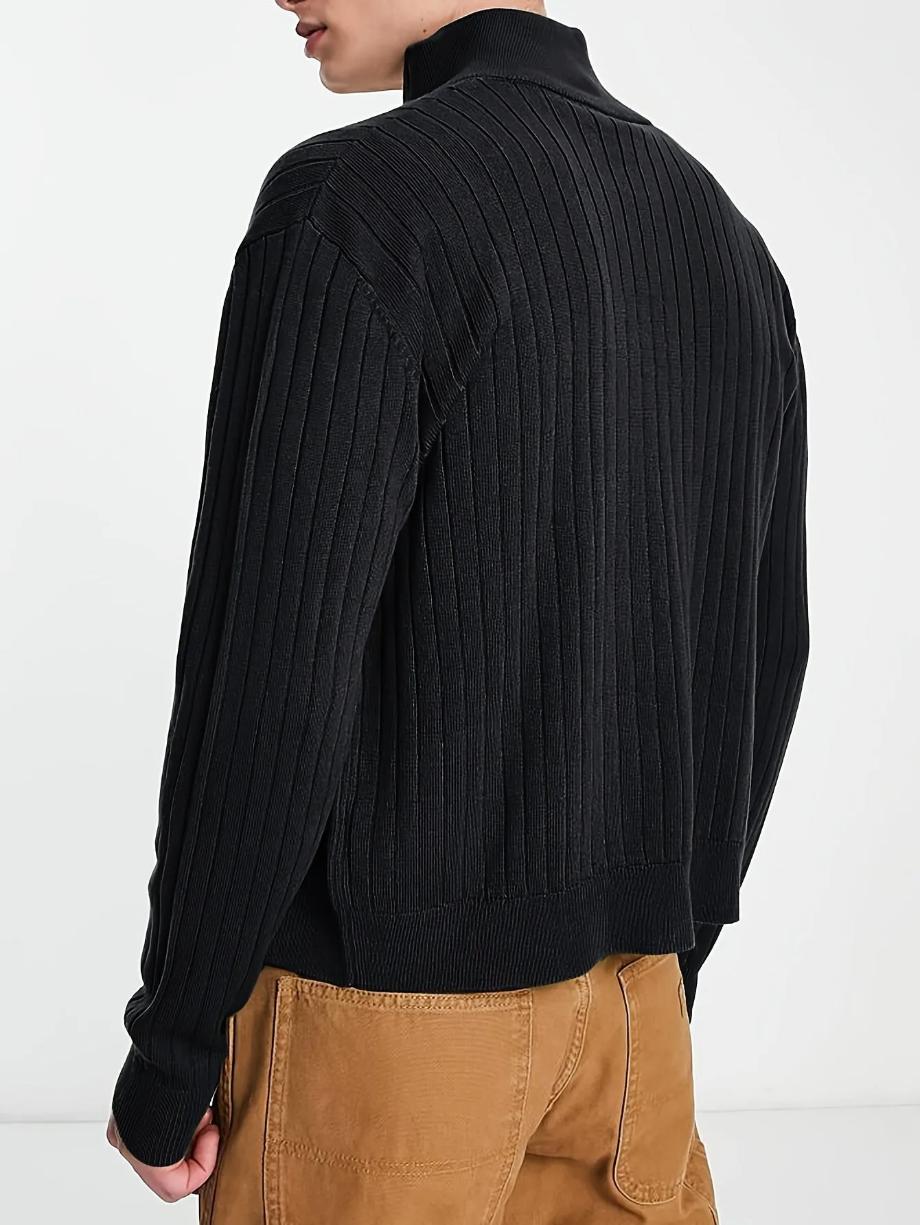 DARNIX | Trendy Ribbed Knitted Mens Cardigan