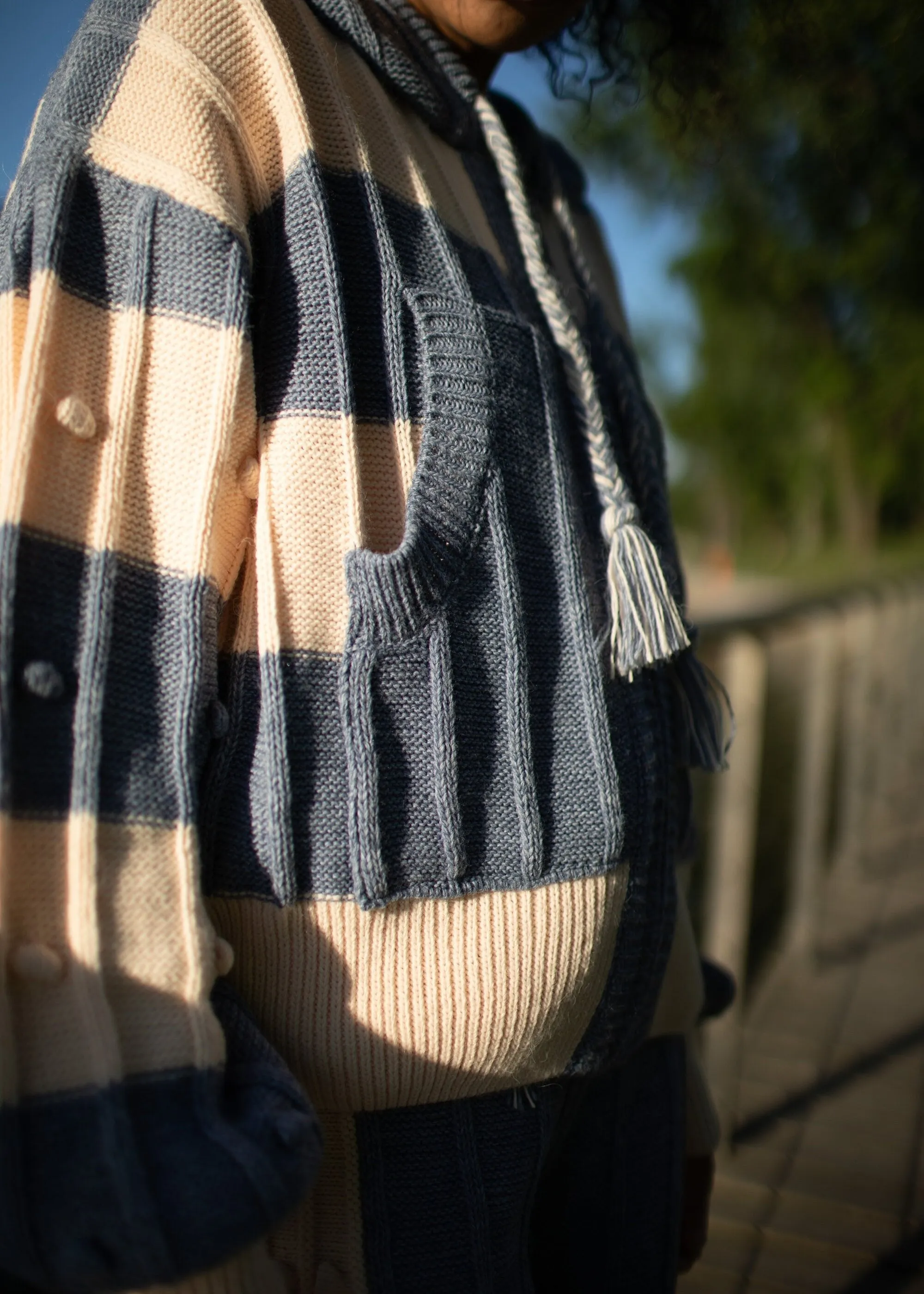 Denim Boho Knitwear Set - Cozy, Stylish & Versatile