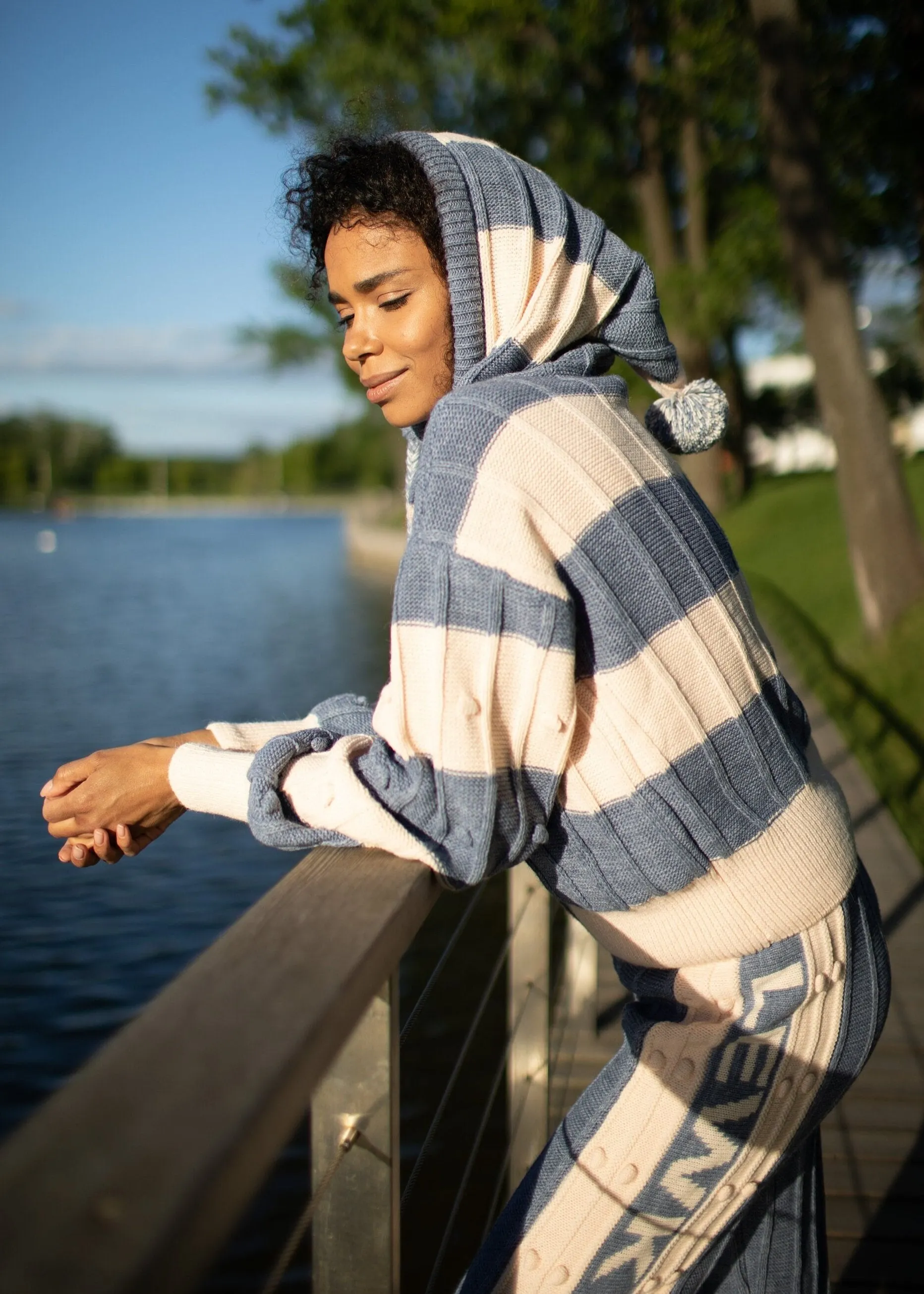 Denim Boho Knitwear Set - Cozy, Stylish & Versatile