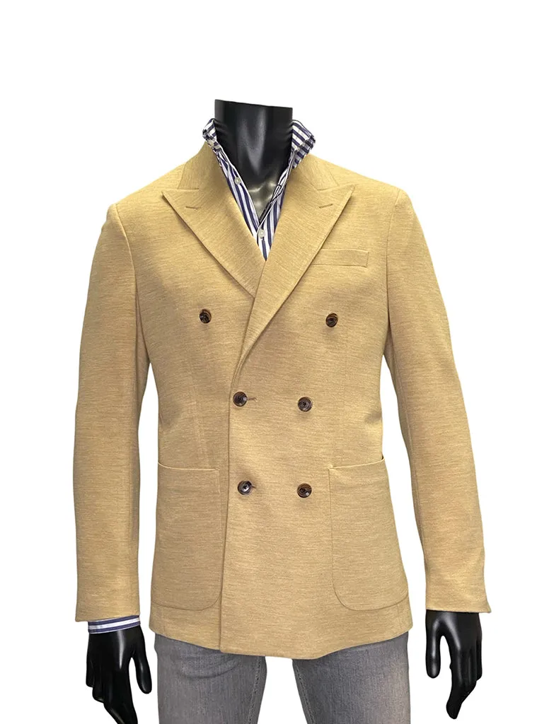 DOUBLE BREASTED PEAK LAPEL BLAZER - DEBONAIR