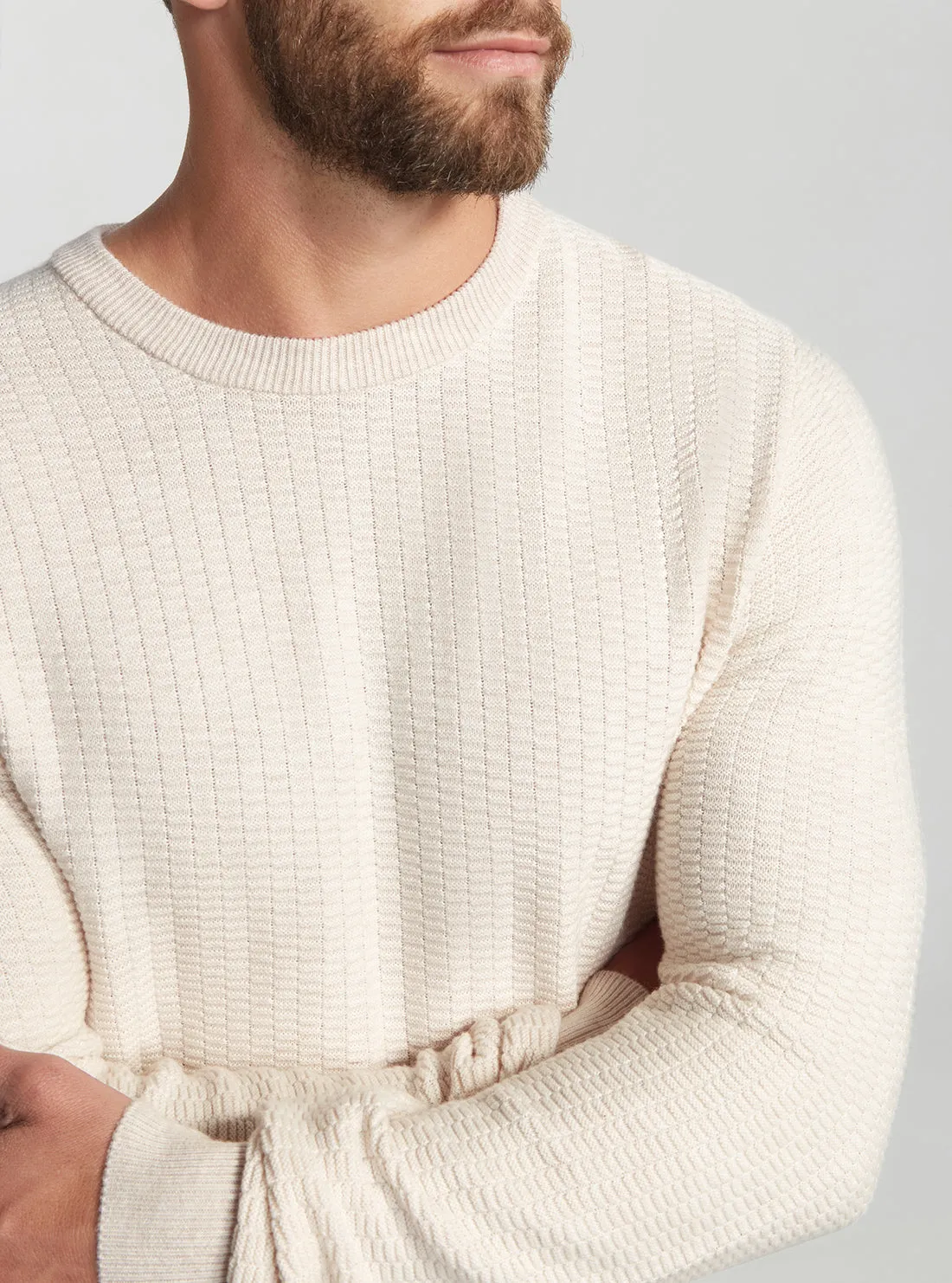 Eco White Paco Wool Jumper