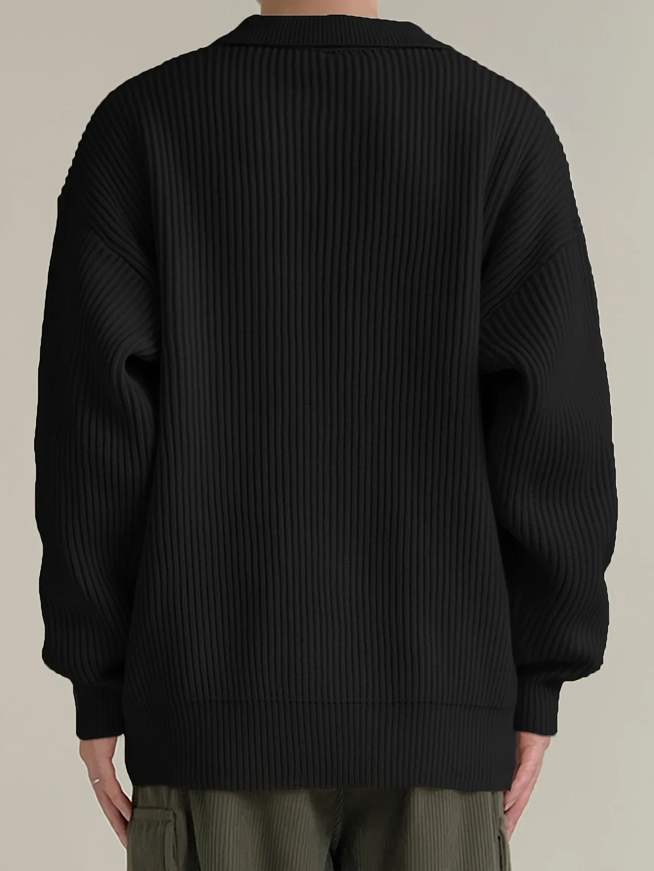 FENLUX | Mens Casual Knitted Cardigan with Long Sleeves