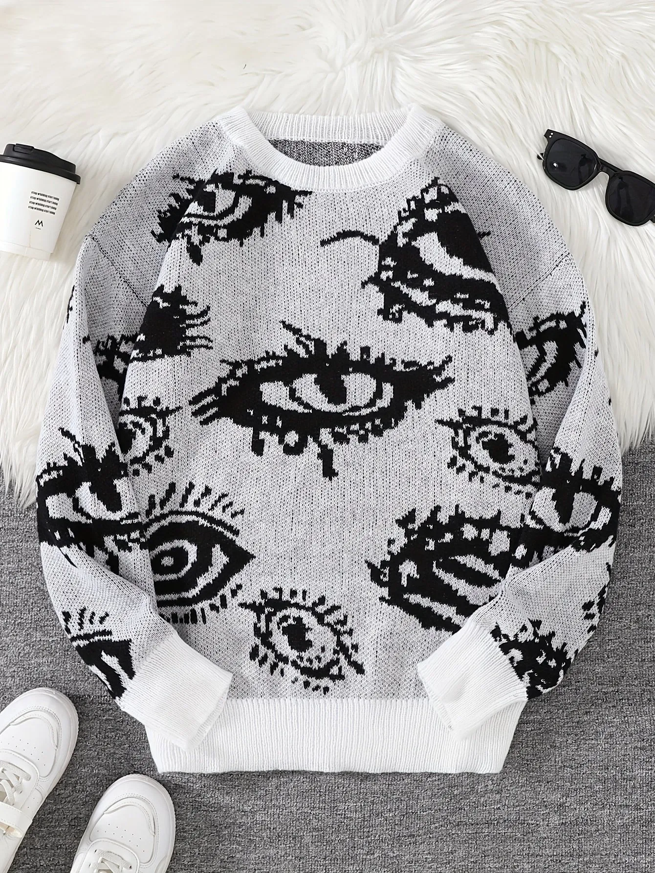 FENMAR | Graphic Autumn/Winter Sweater with Long Sleeves