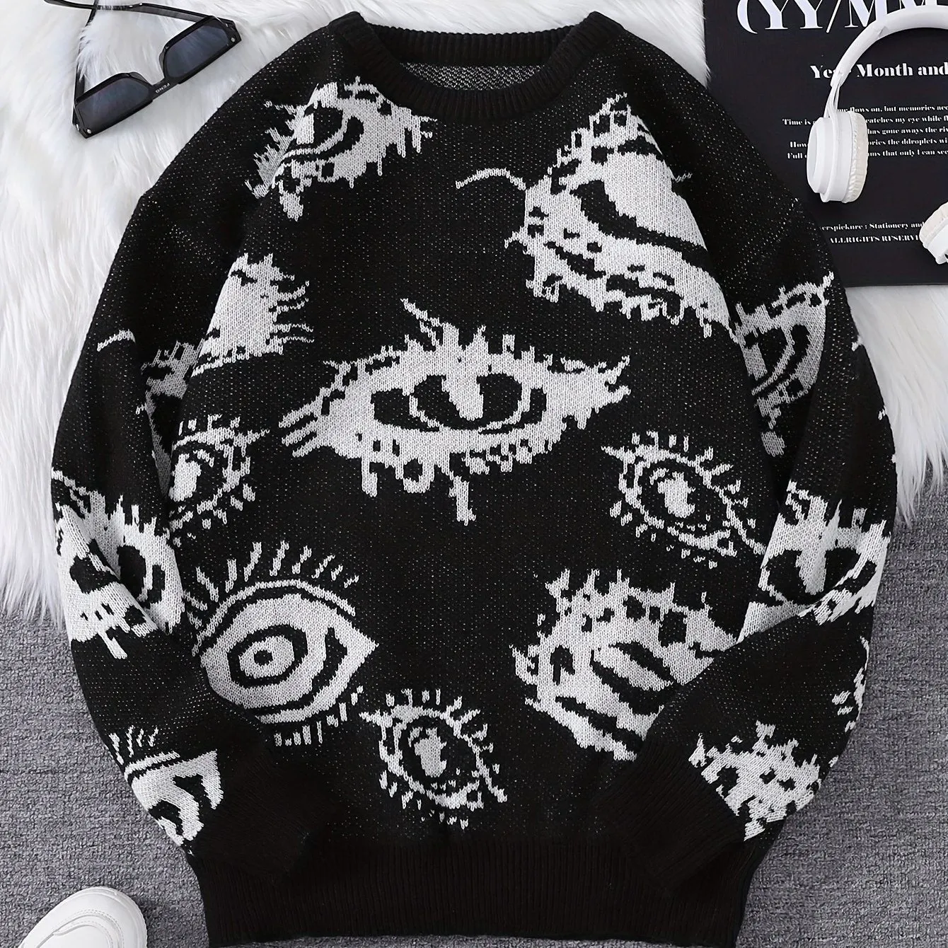 FENMAR | Graphic Autumn/Winter Sweater with Long Sleeves