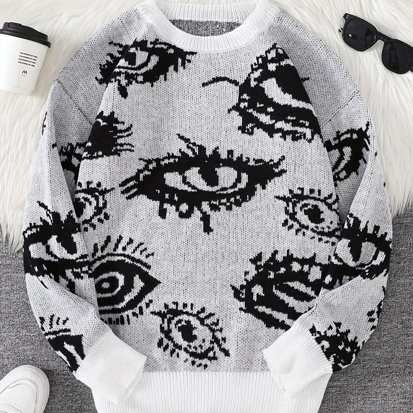 FENMAR | Graphic Autumn/Winter Sweater with Long Sleeves