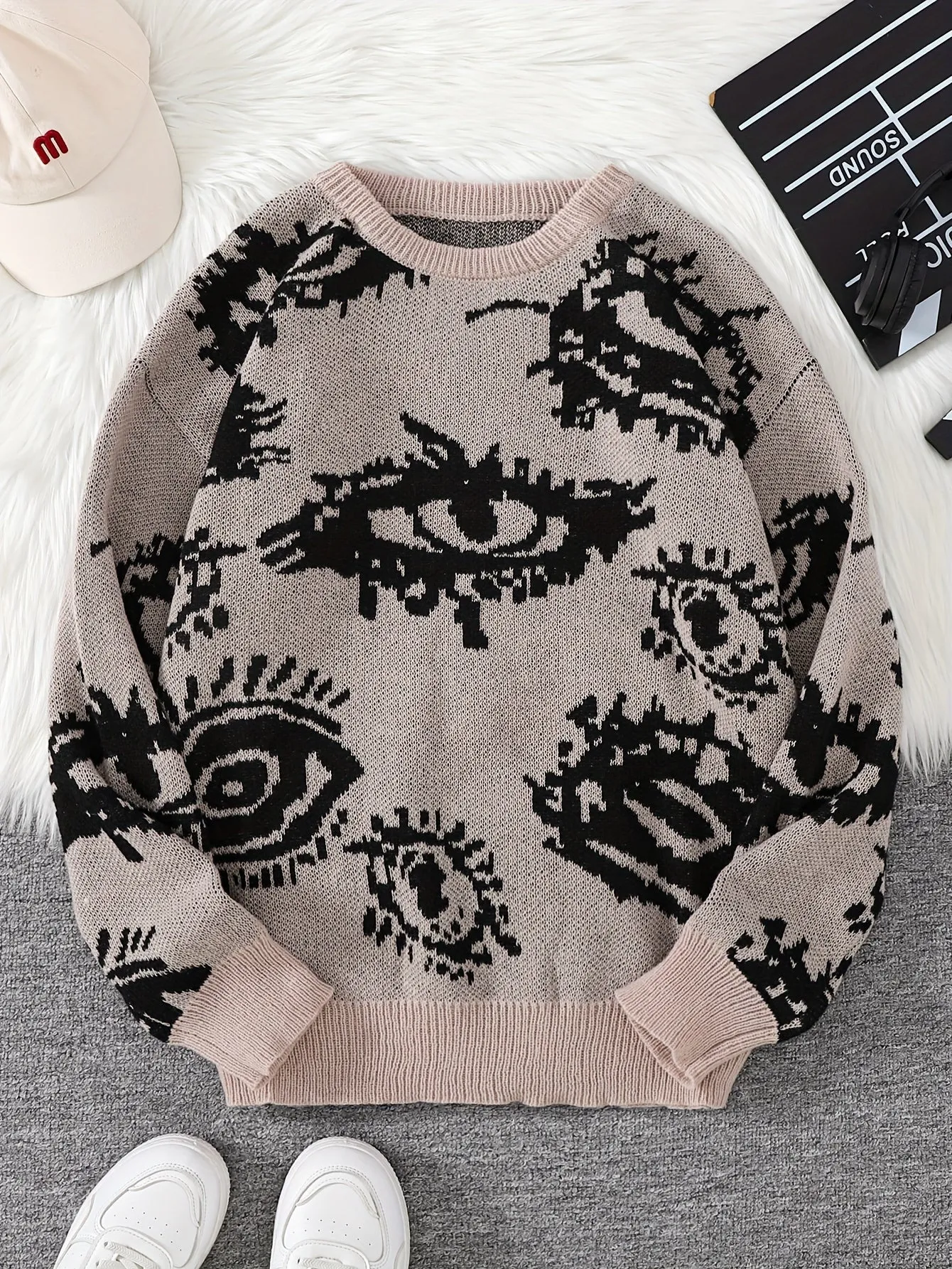 FENMAR | Graphic Autumn/Winter Sweater with Long Sleeves