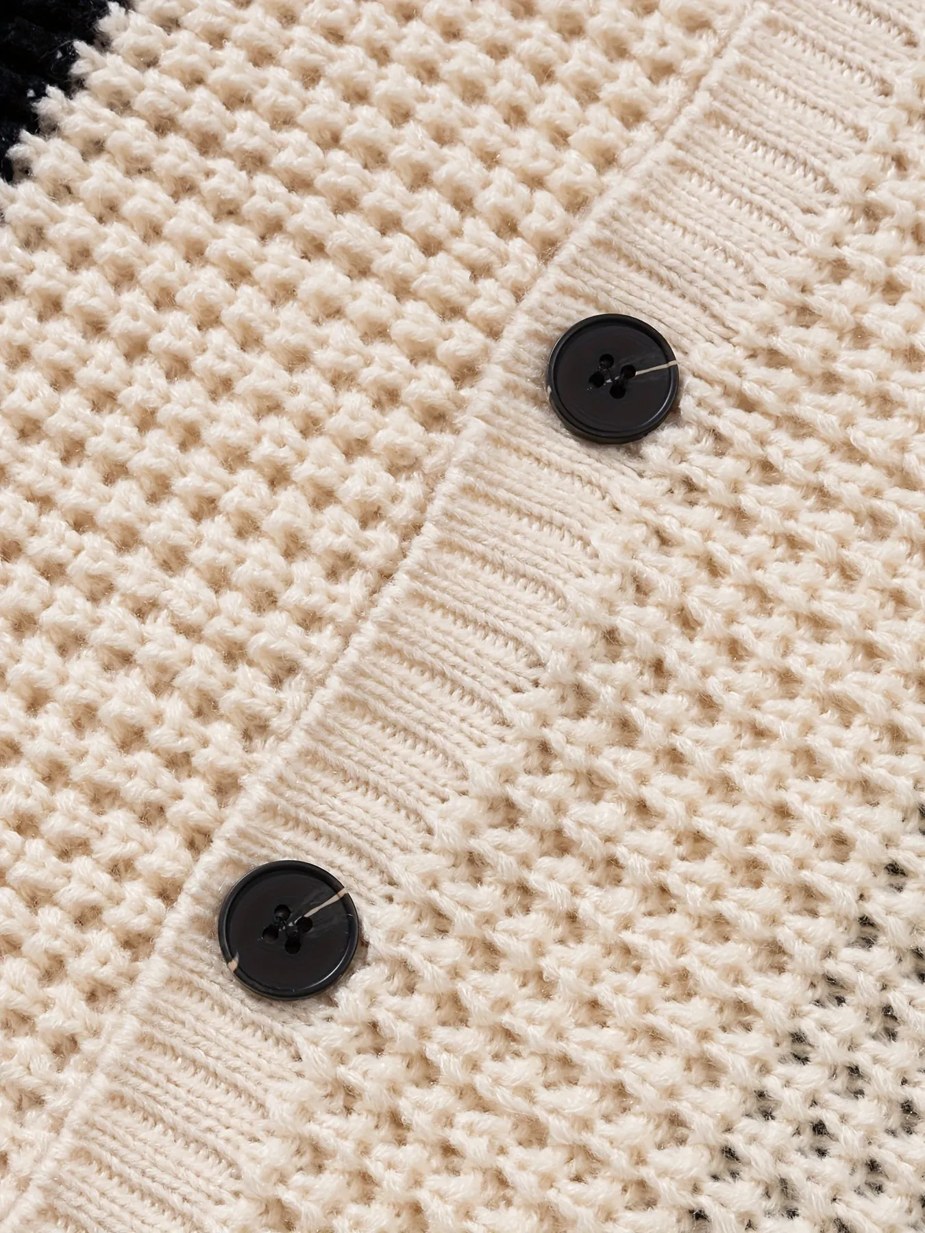 FENRICK | Mens Knitted Cardigan with Color Blocks