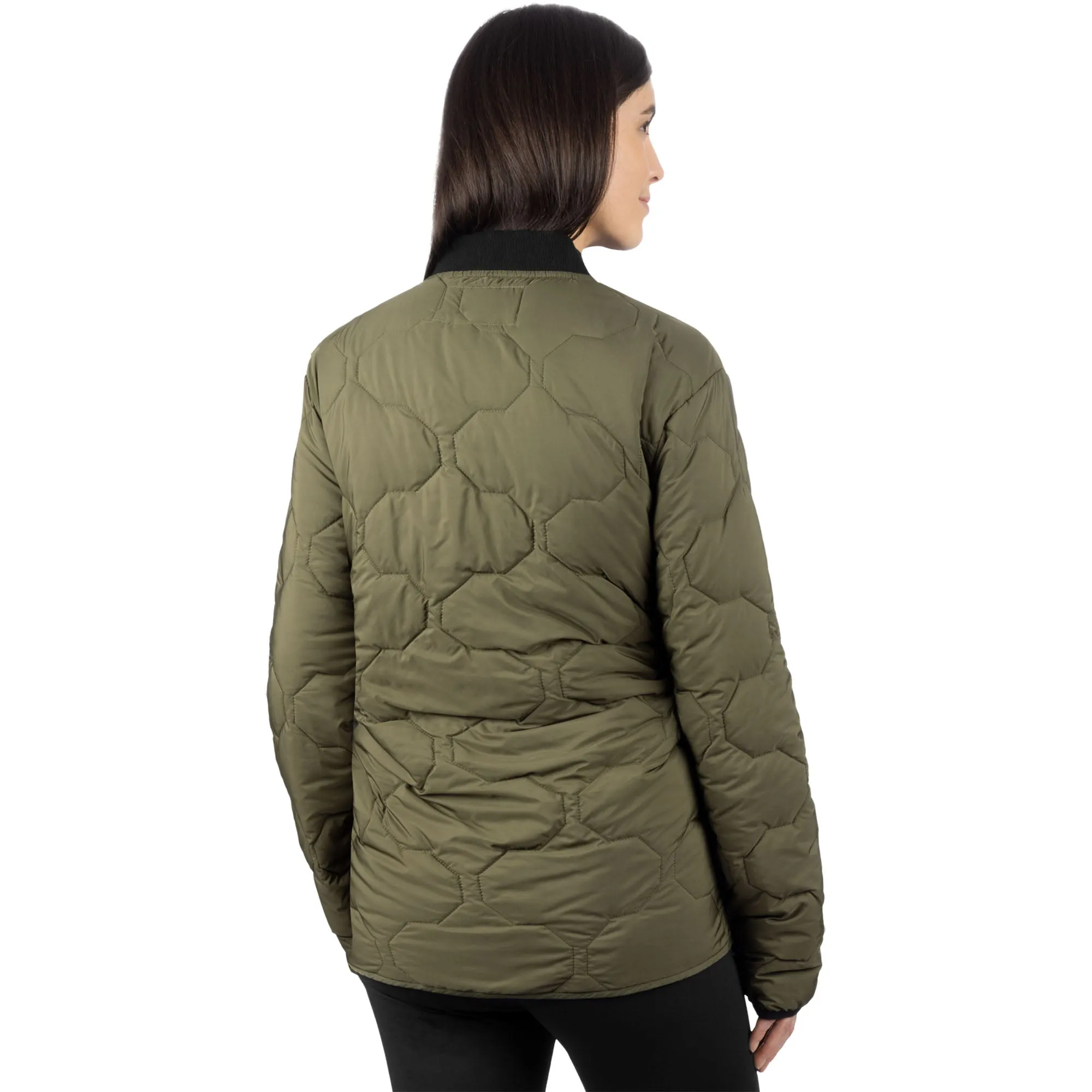 FXR Rig Quilted Jacket Moss/Black Green