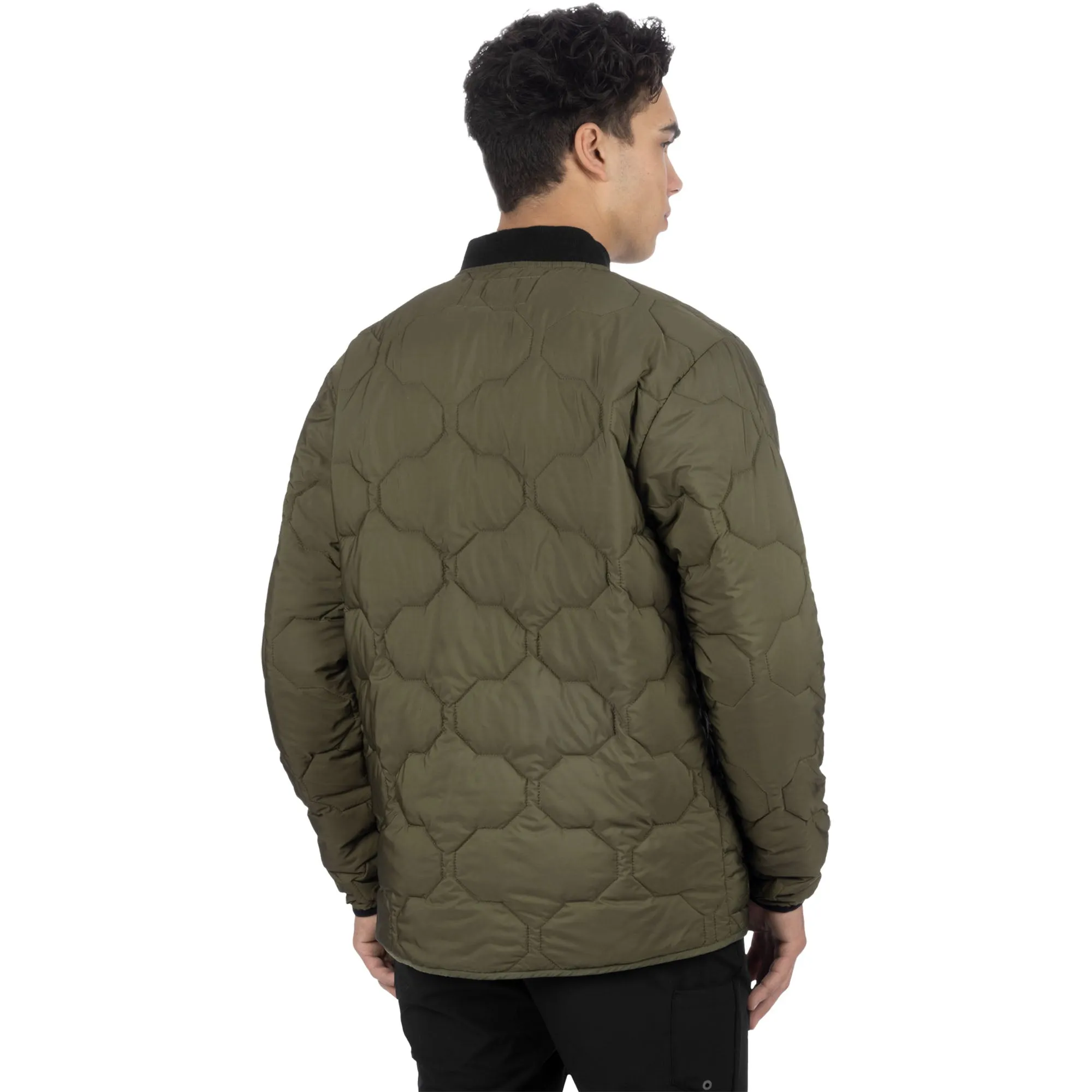 FXR Rig Quilted Jacket Moss/Black Green