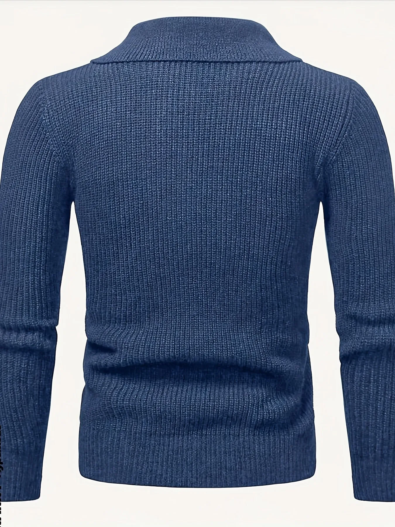 HENZOX | Knitted Mens Sweater with 1/4 Zip