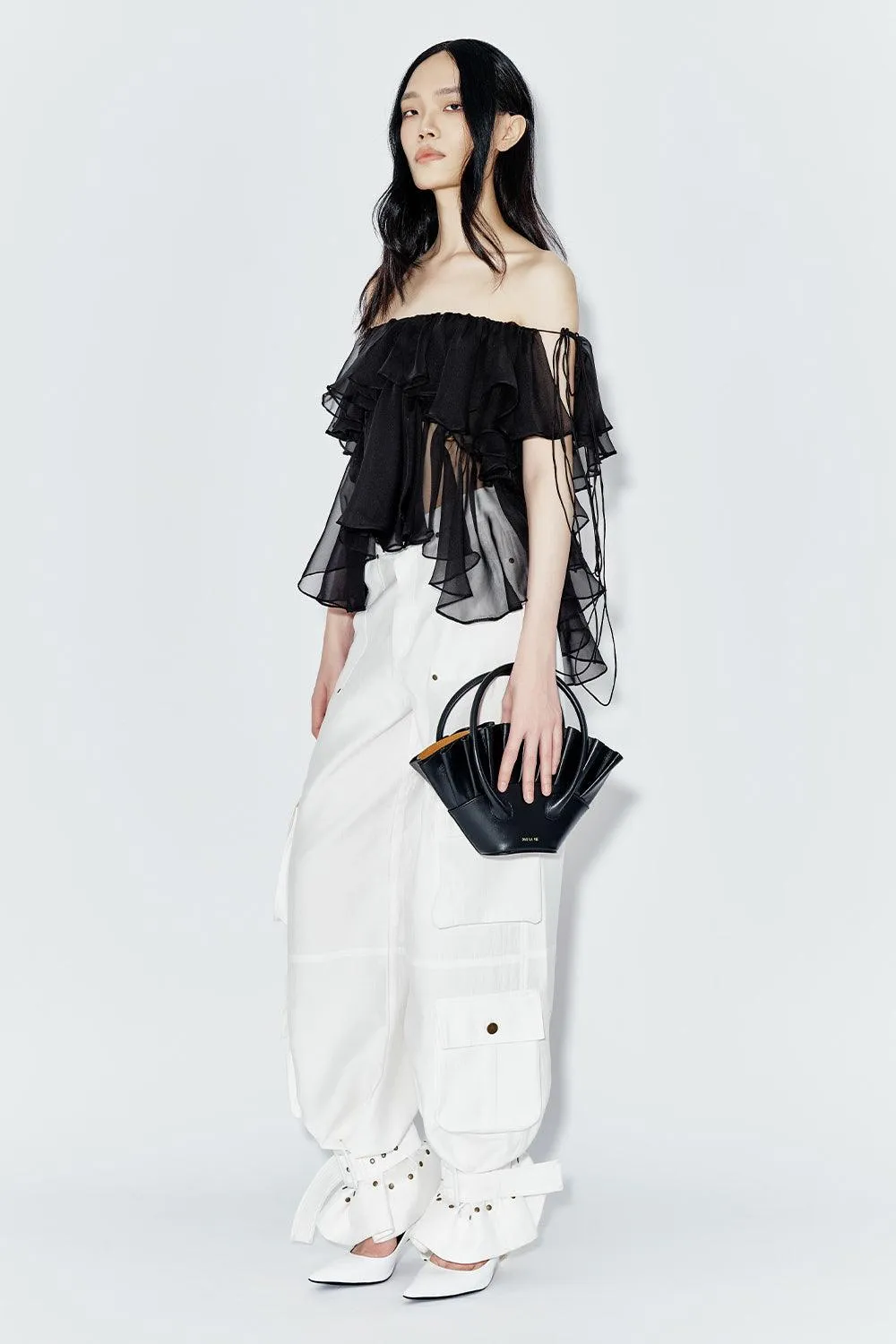 Ivy Layered Ruffled Chiffon Top