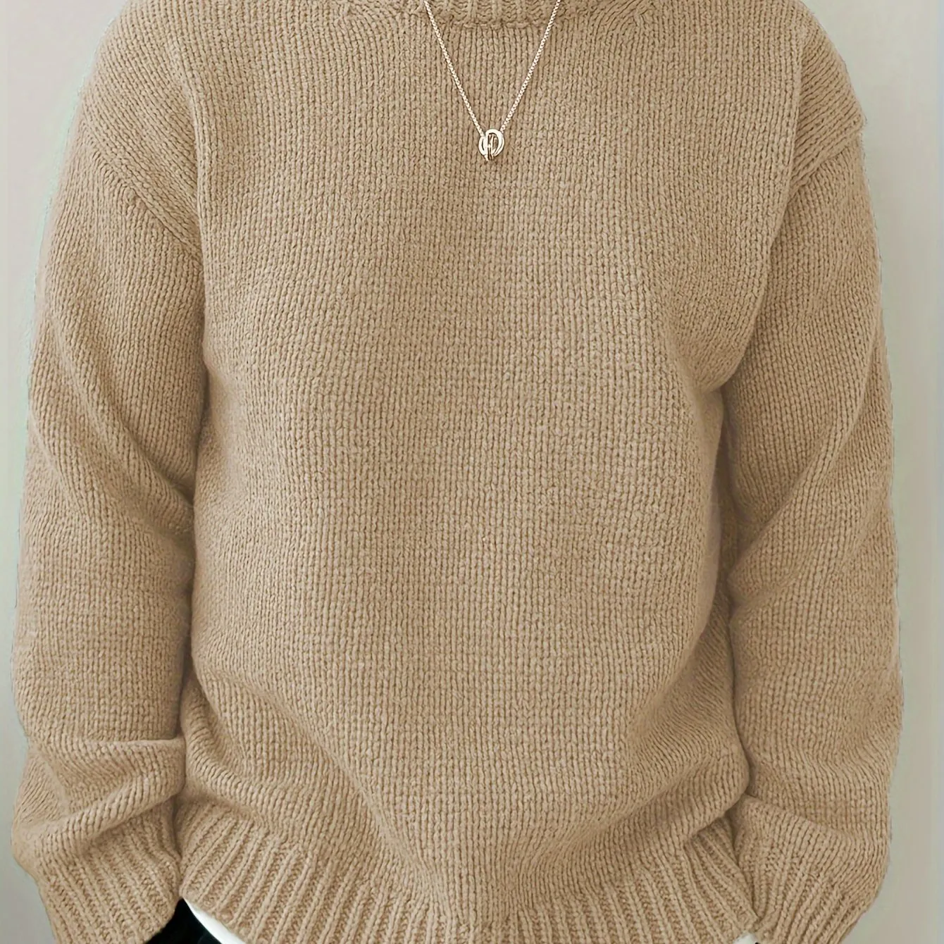 JANVAR | Mens Knitted Pullover with Round Neck