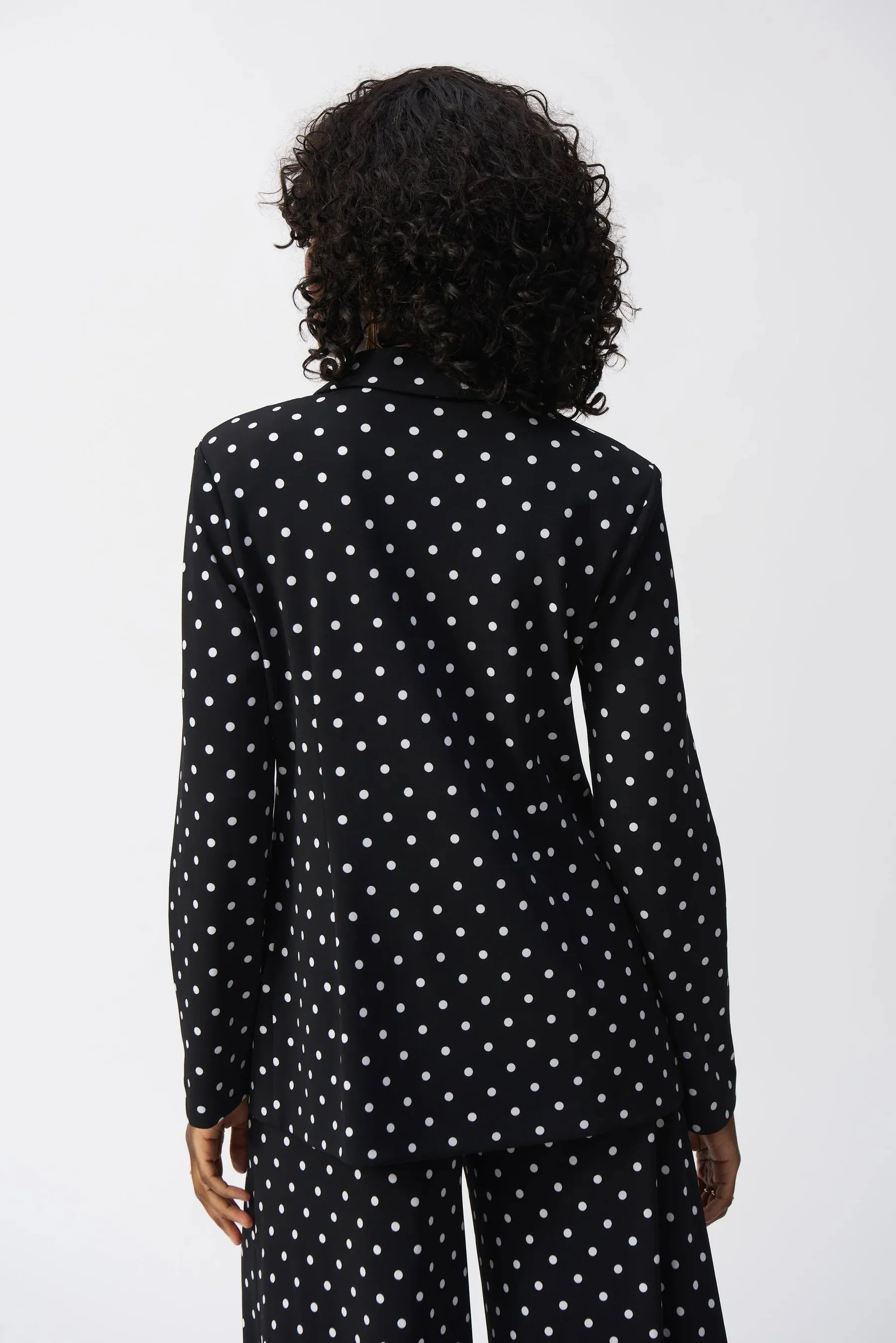 Joseph Ribkoff Polka Dot Blazer Black/Vanilla