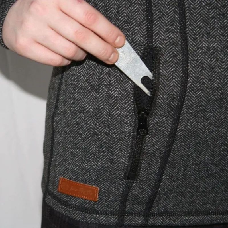 LaaTeeDa Jacket - Black Herringbone