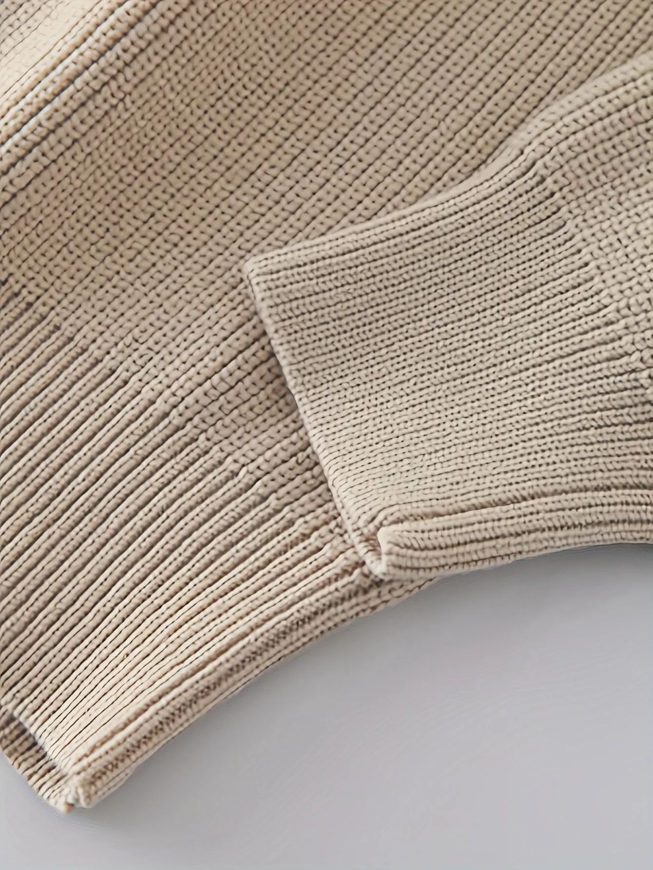 LARIK | Solid Knitted Sweater with Half Zipper