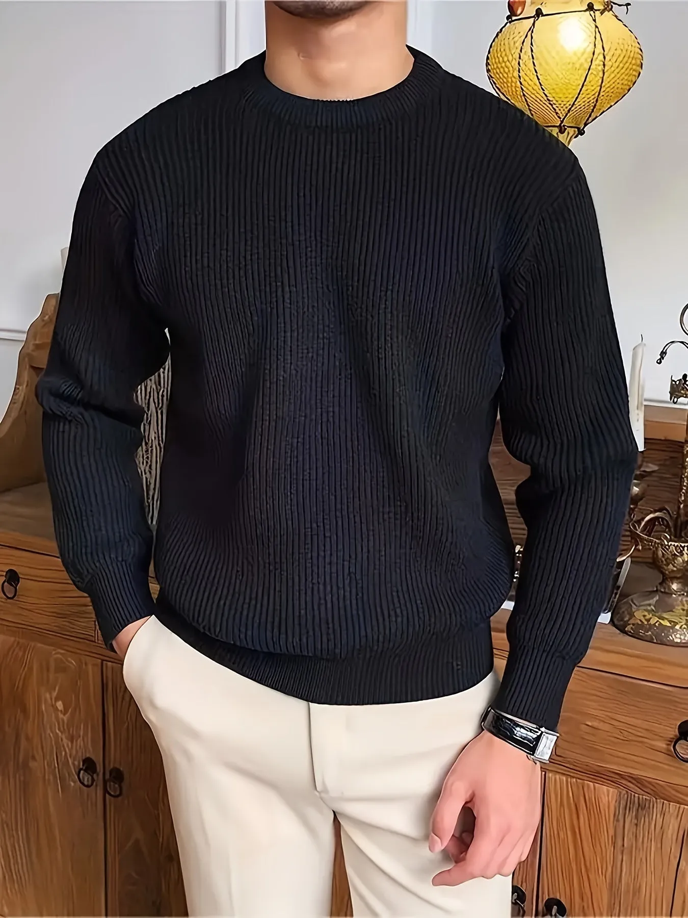 LAURIS | Casual Mens Pullover with Round Neck