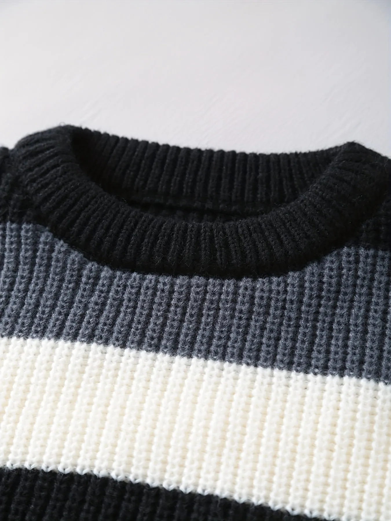 LORVEN | Stylish Striped Knitted Mens Vest