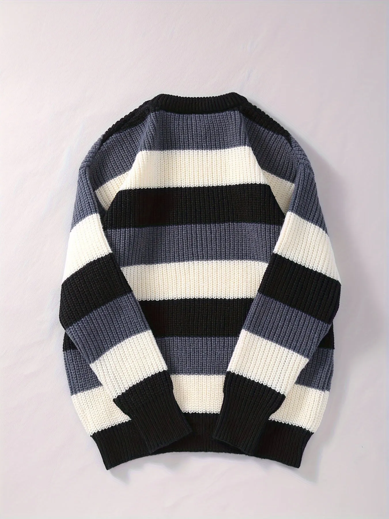LORVEN | Stylish Striped Knitted Mens Vest