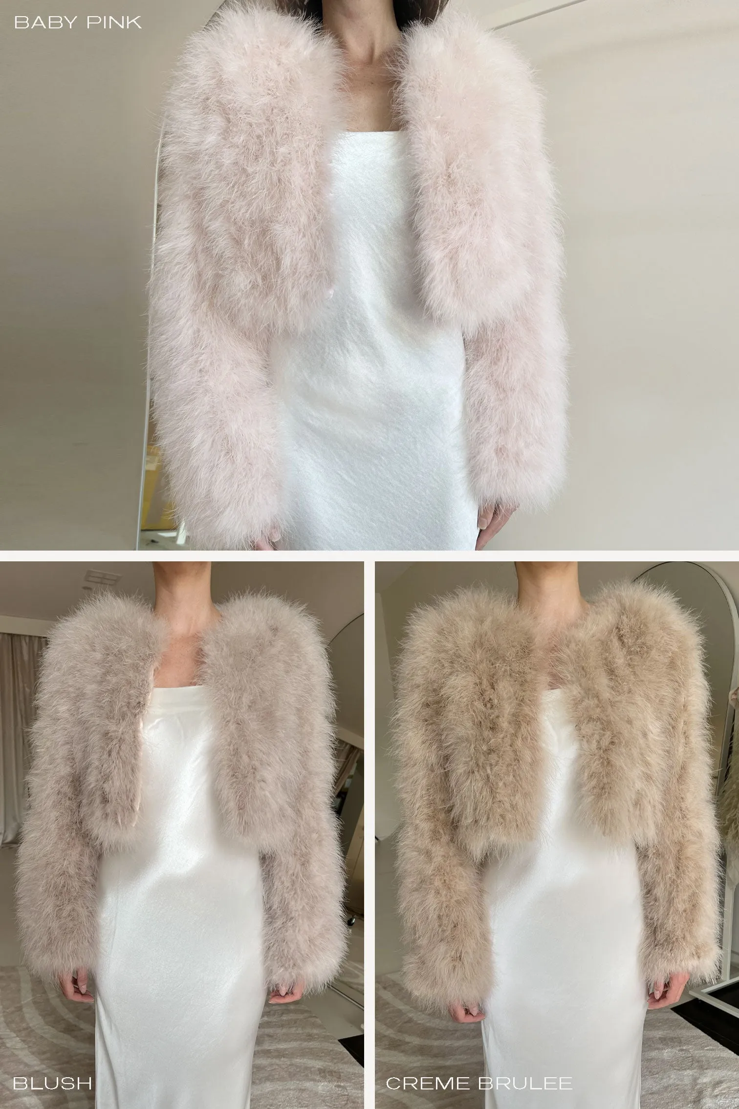 Manhattan Crop Jacket - Baby Pink