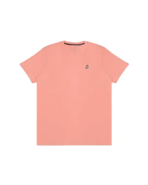 Mens Crew Neck Jersey T-shirt - Coral A11