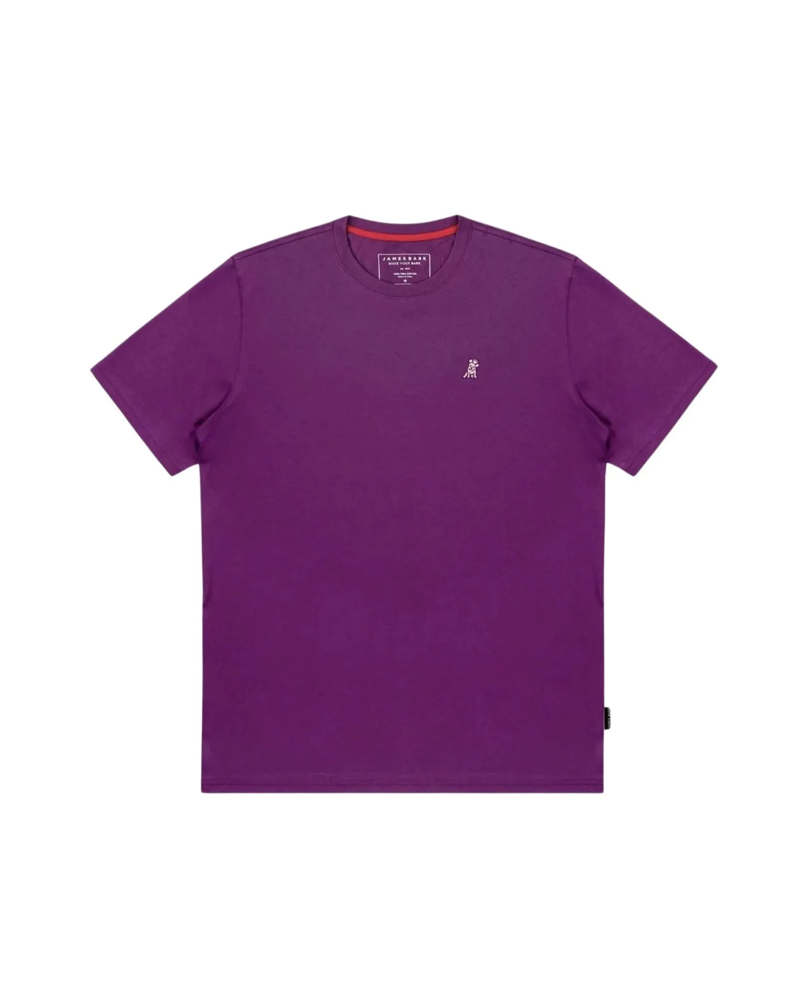 Mens Crew Neck Jersey T-shirt - Plum A211