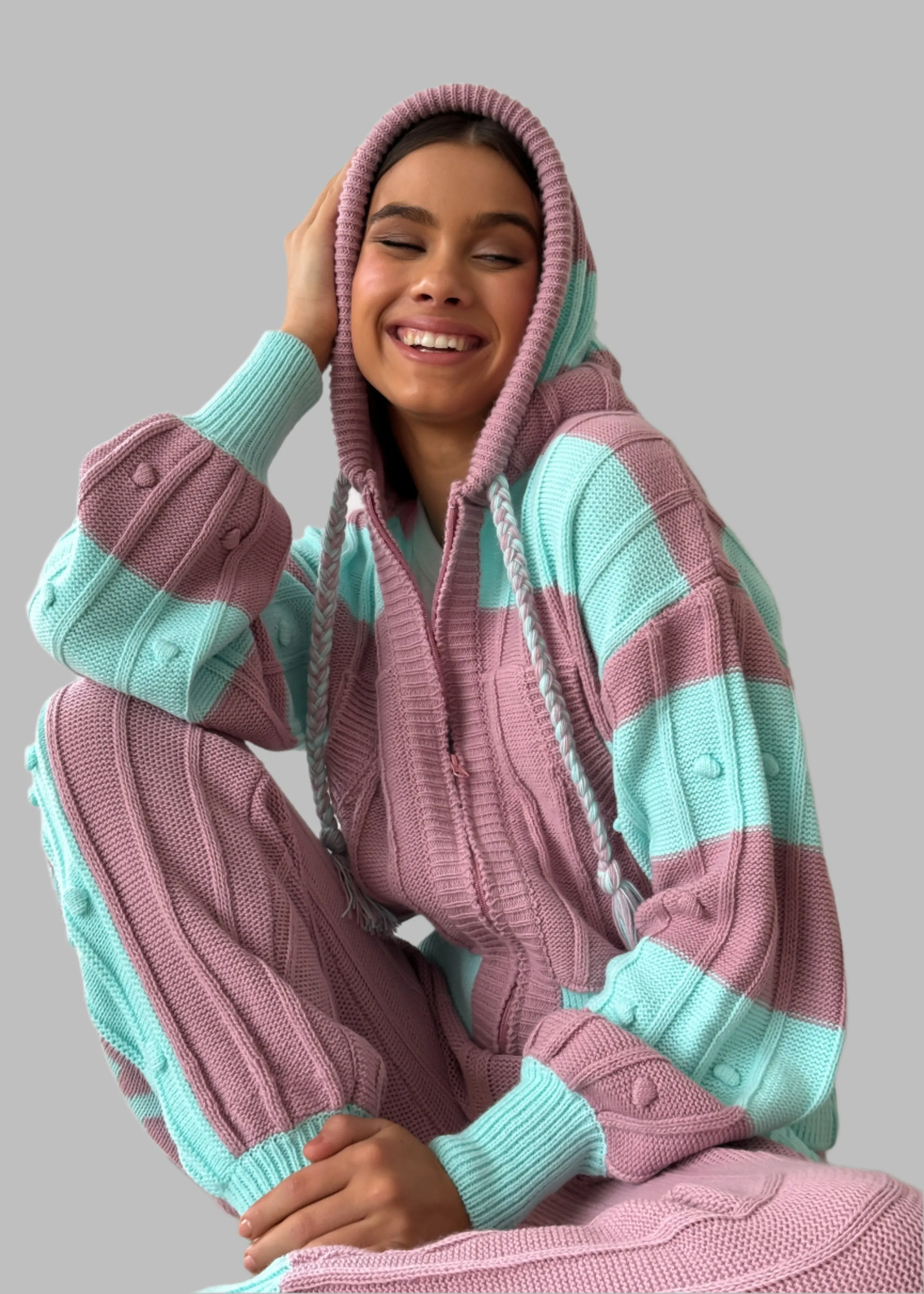 Mint Boho Knitwear Set - Cozy, Stylish & Versatile