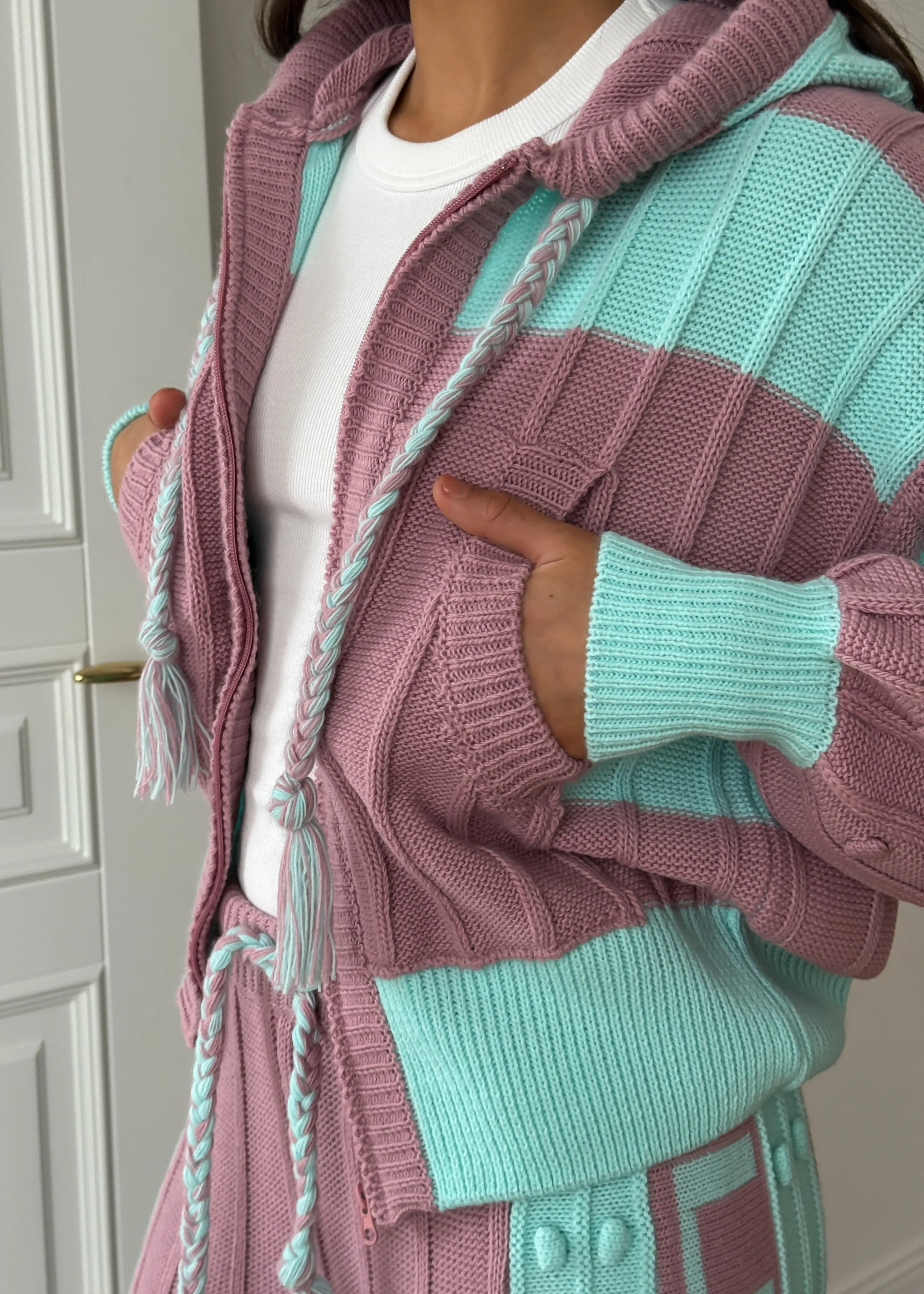 Mint Boho Knitwear Set - Cozy, Stylish & Versatile
