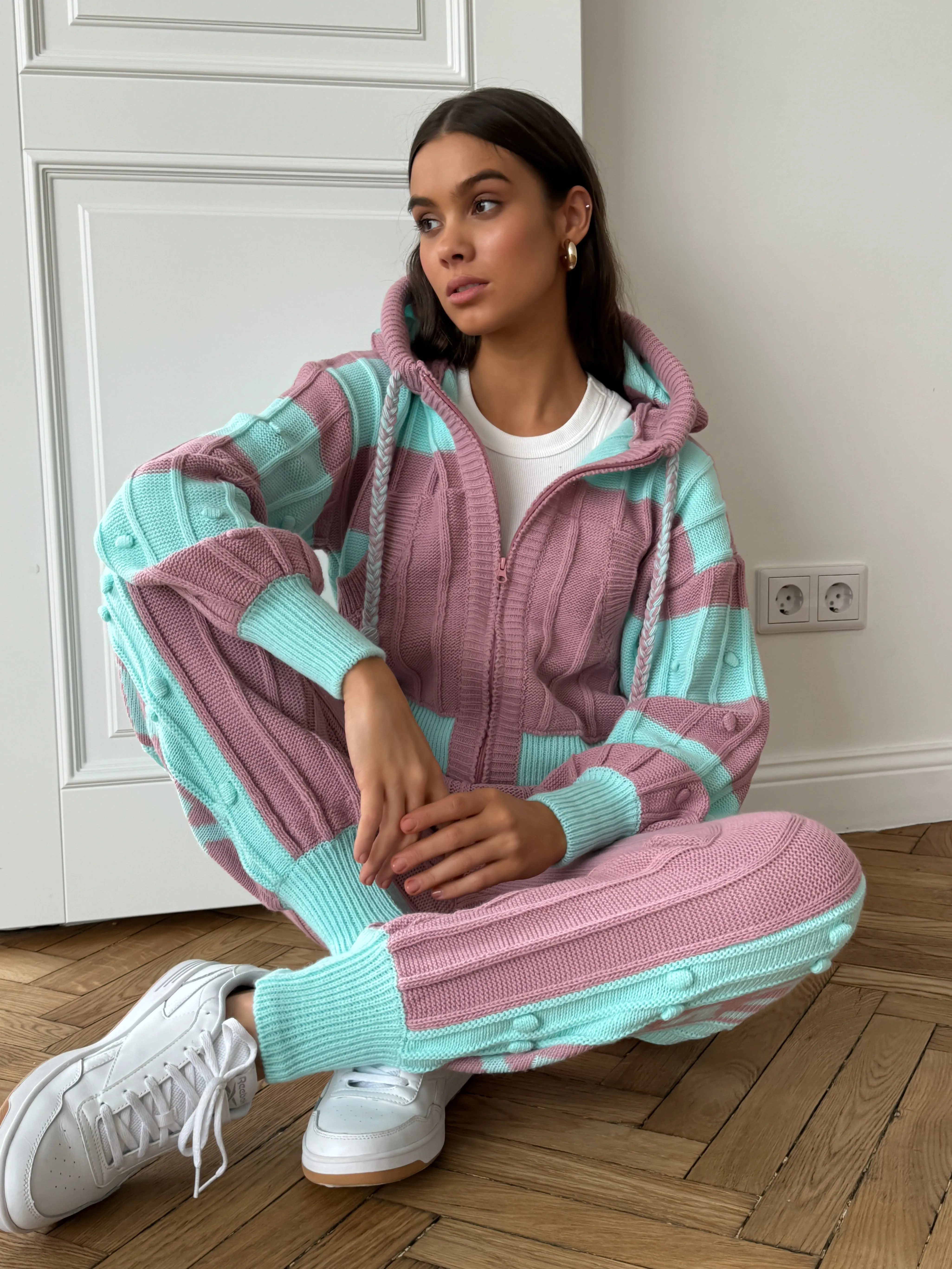 Mint Boho Knitwear Set - Cozy, Stylish & Versatile