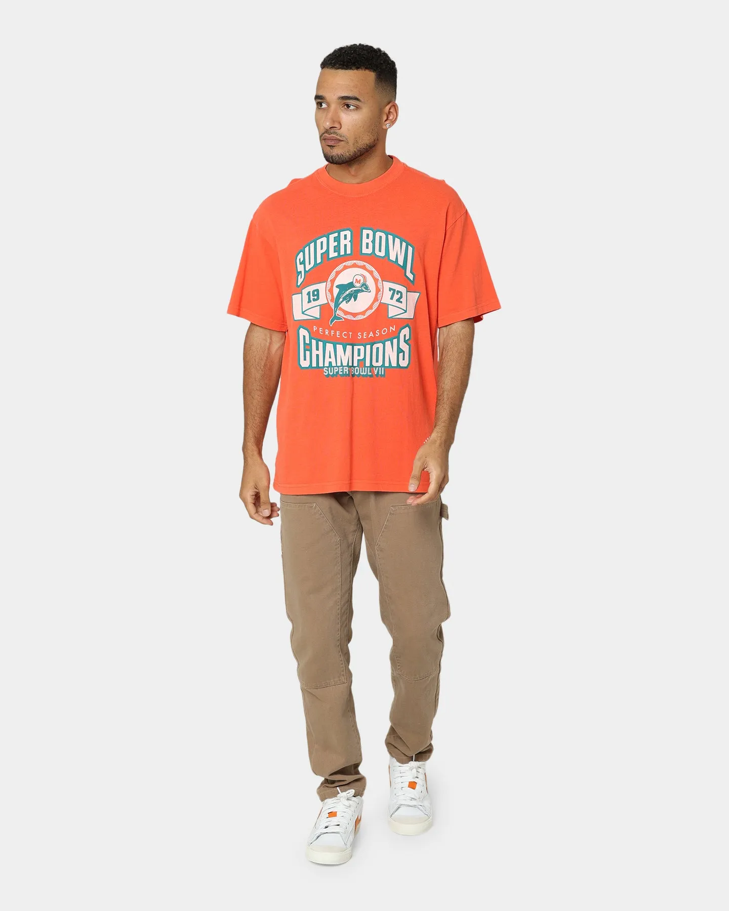 Mitchell & Ness Perfect Season T-Shirt Faded Orange