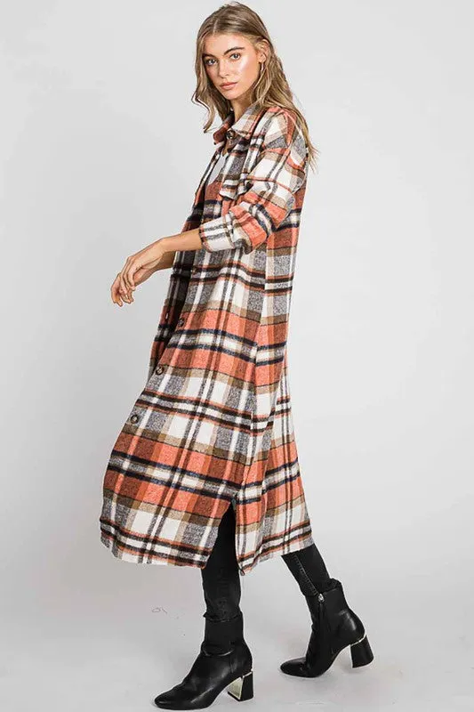 Orange Multi Long Sleeve Jackets