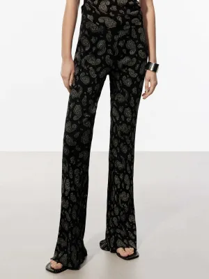 Paisley Print Trousers