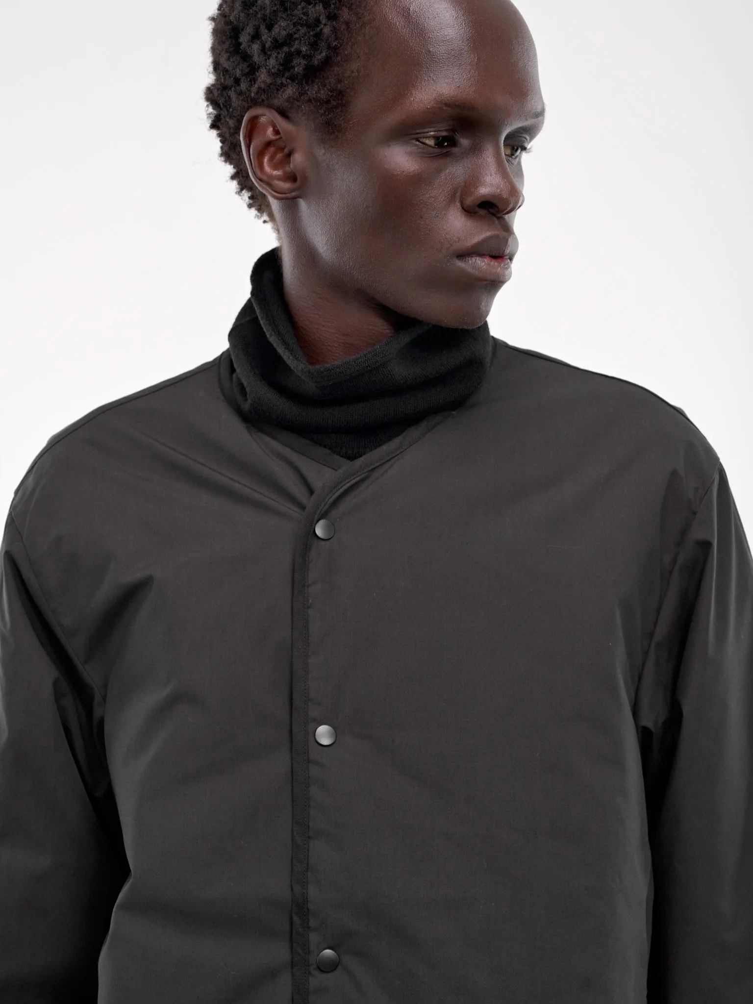 Reversible Down Cardigan (SUAF361U-CHARCOAL)