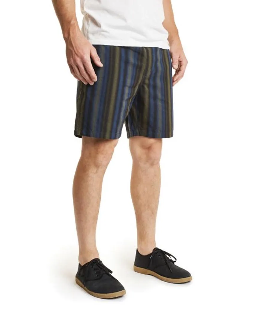 Steady Elastic Shorts - Navy/Green