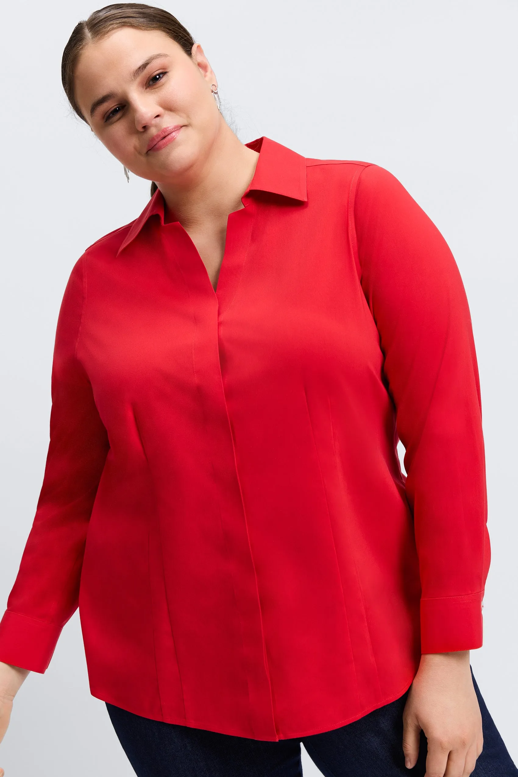 Taylor Plus Essential Stretch No Iron Shirt