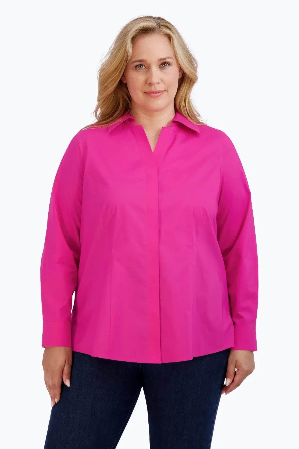 Taylor Plus Essential Stretch No Iron Shirt