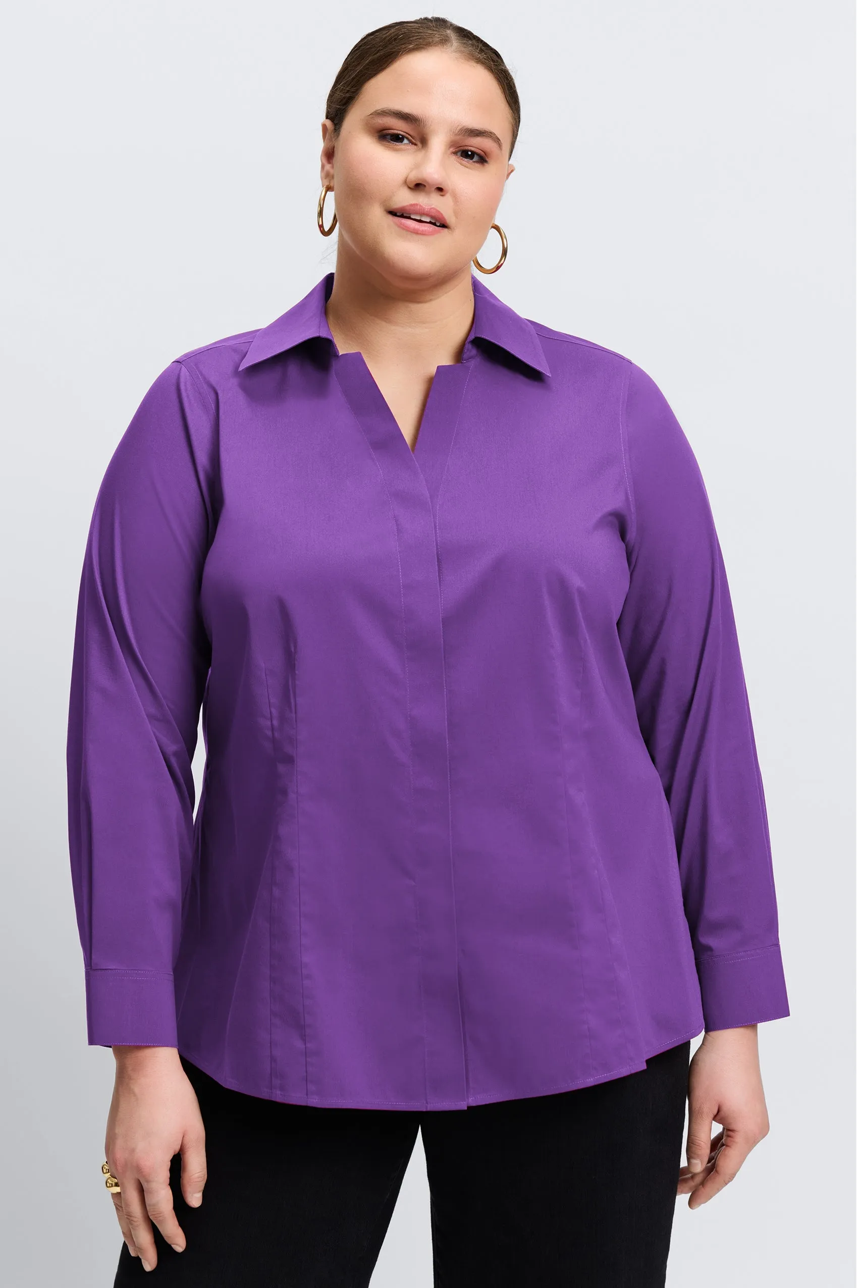 Taylor Plus Essential Stretch No Iron Shirt
