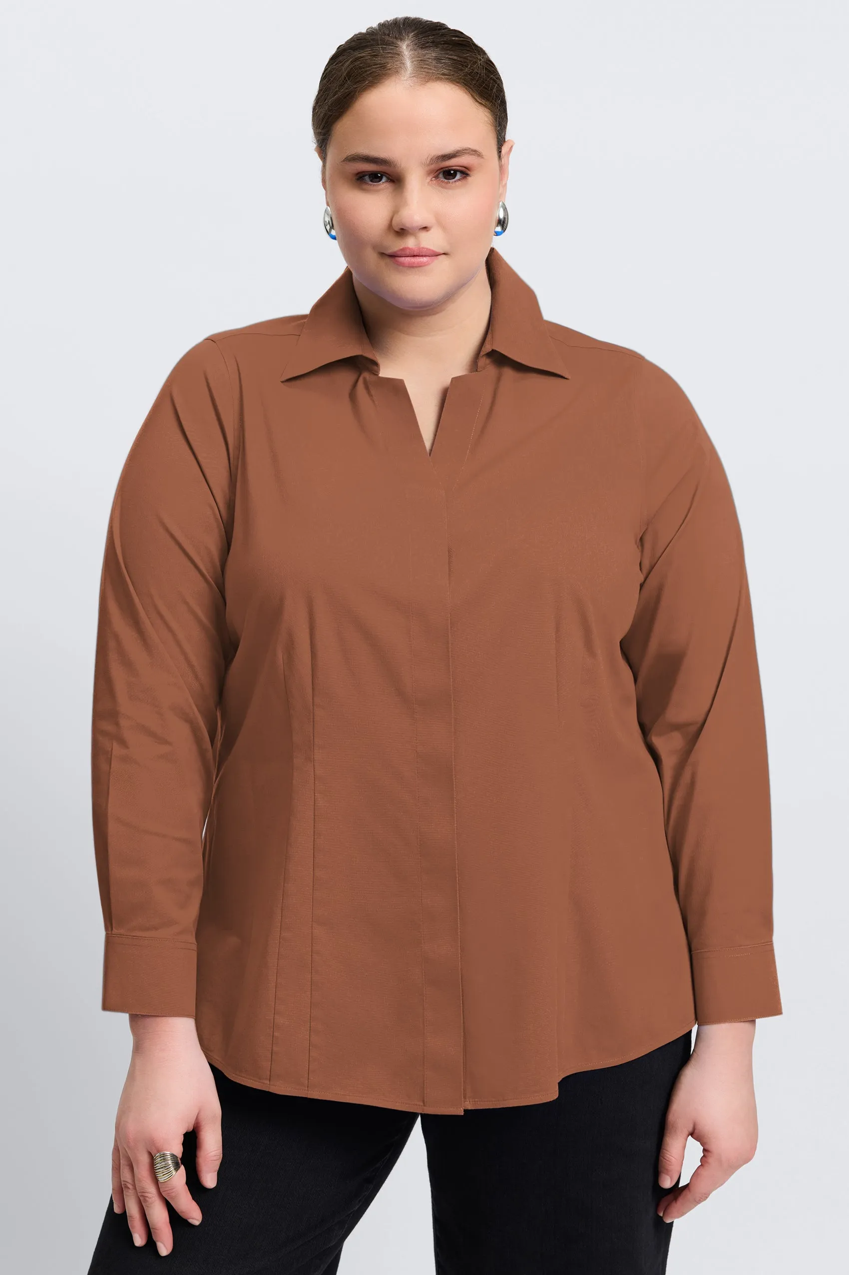 Taylor Plus Essential Stretch No Iron Shirt