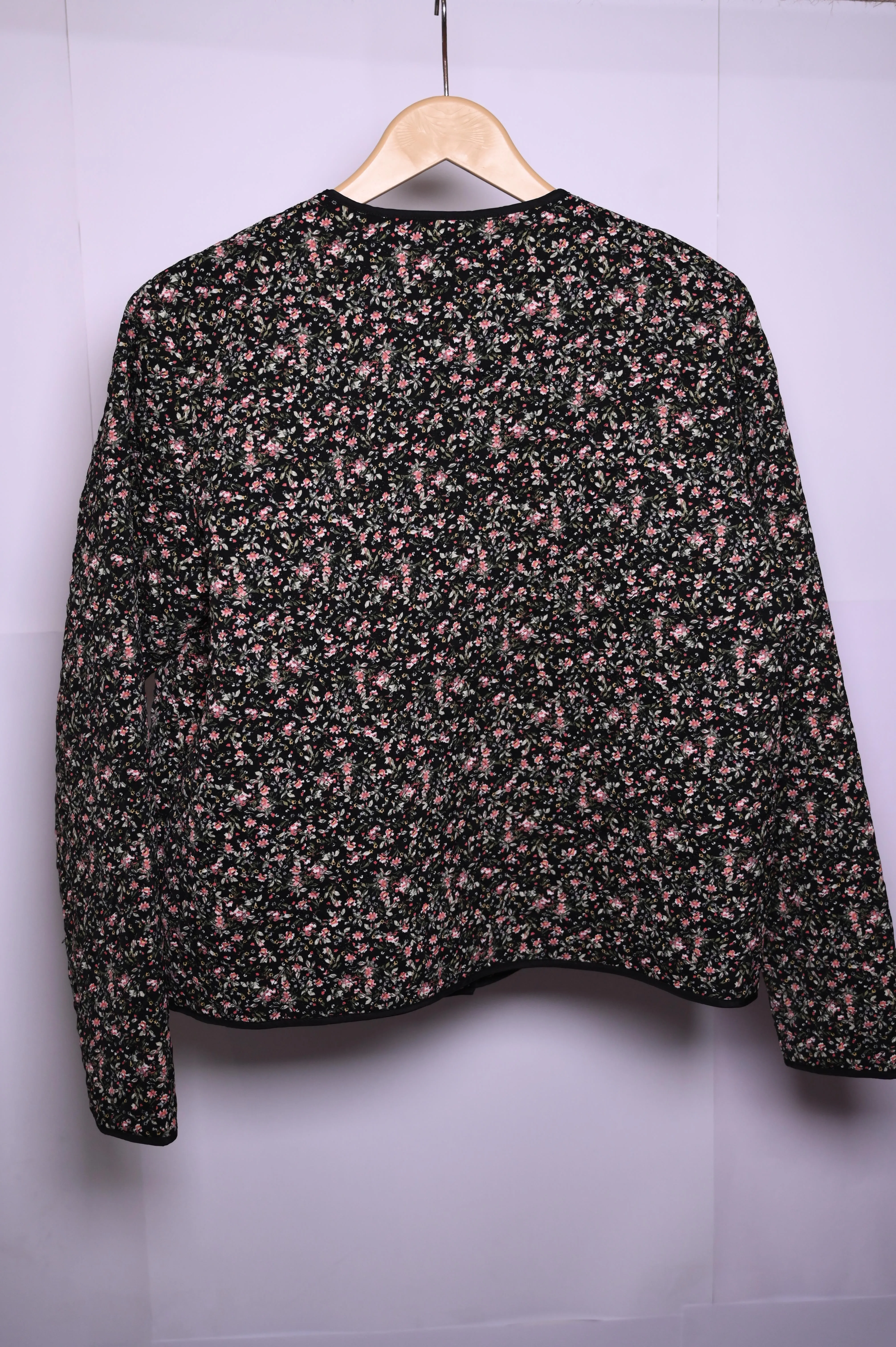 VRS Women Floral Button Down Jacket