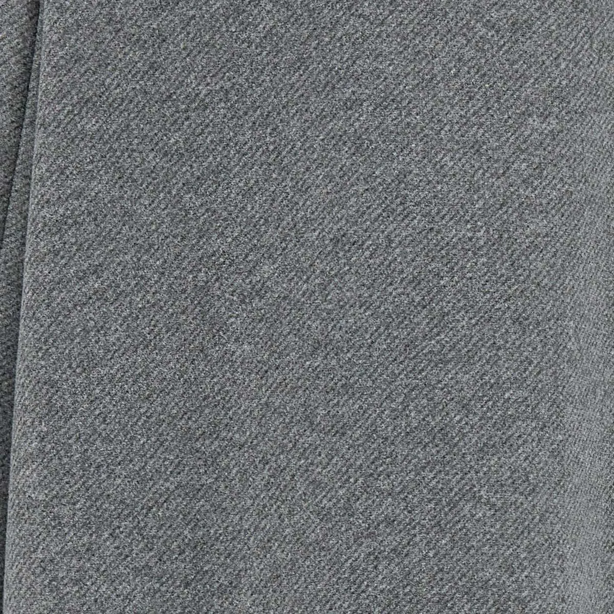 Women's Grey Cloth Double-Breasted Coat