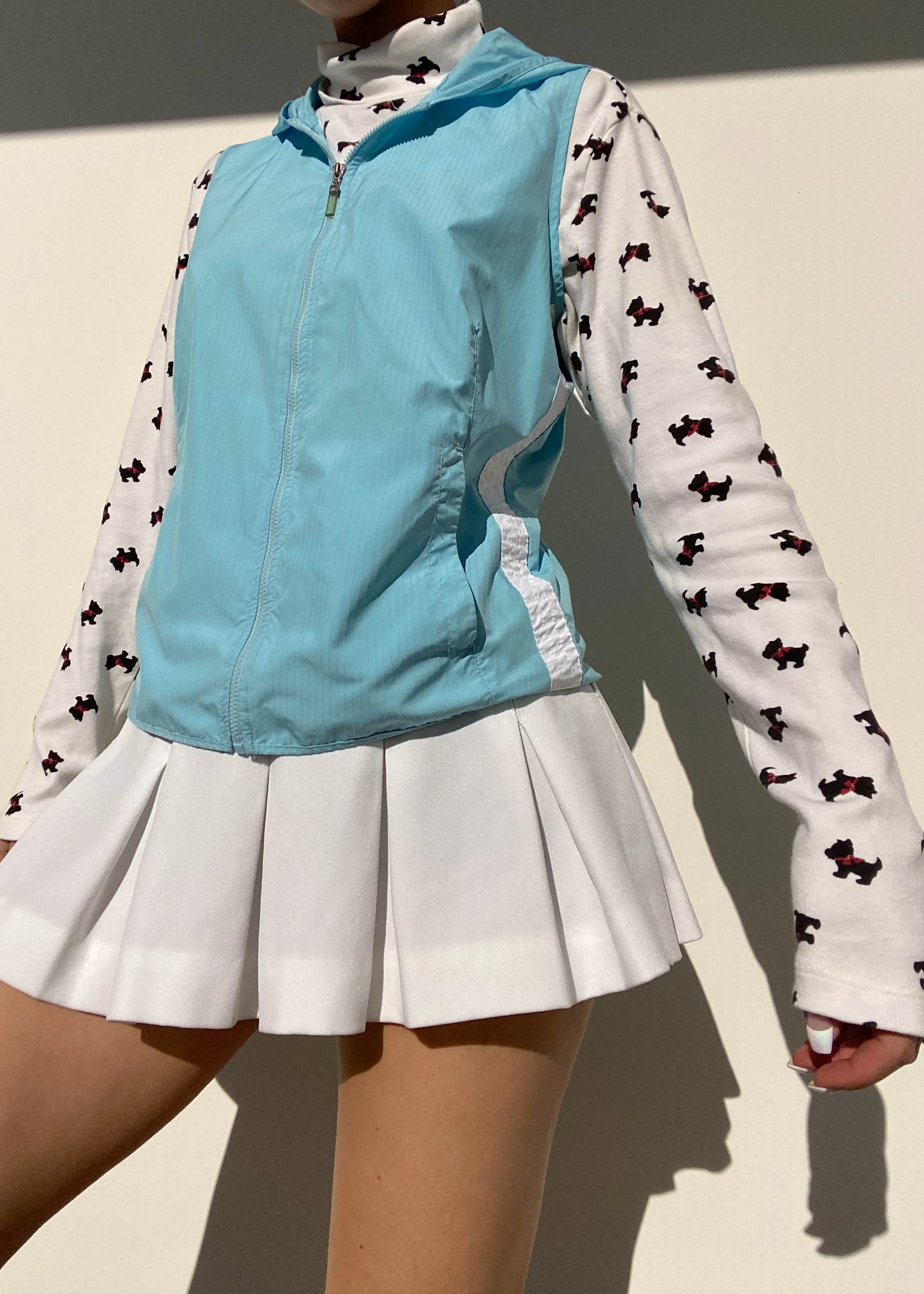Y2k Baby Blue Lightweight Vest (S)