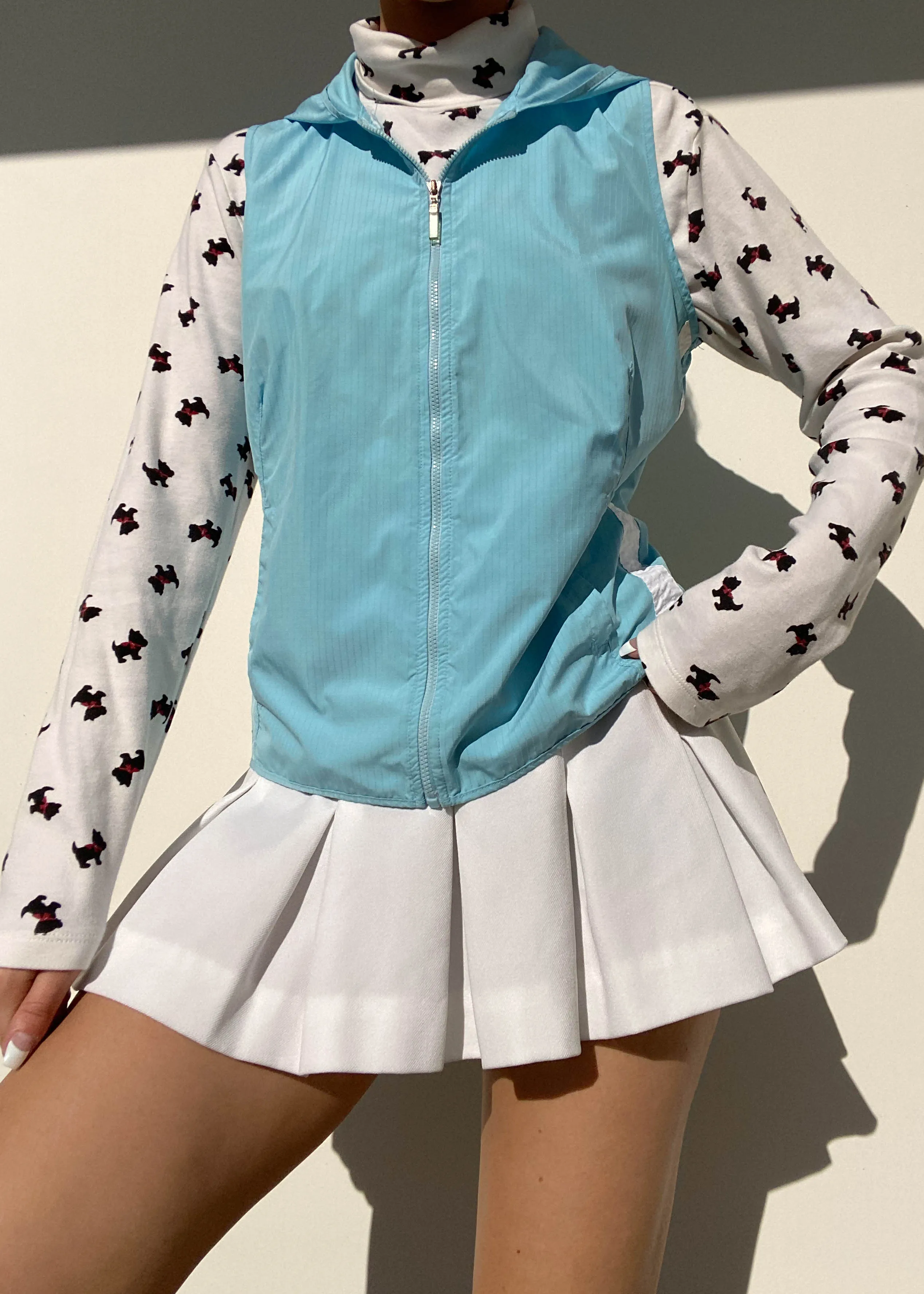 Y2k Baby Blue Lightweight Vest (S)